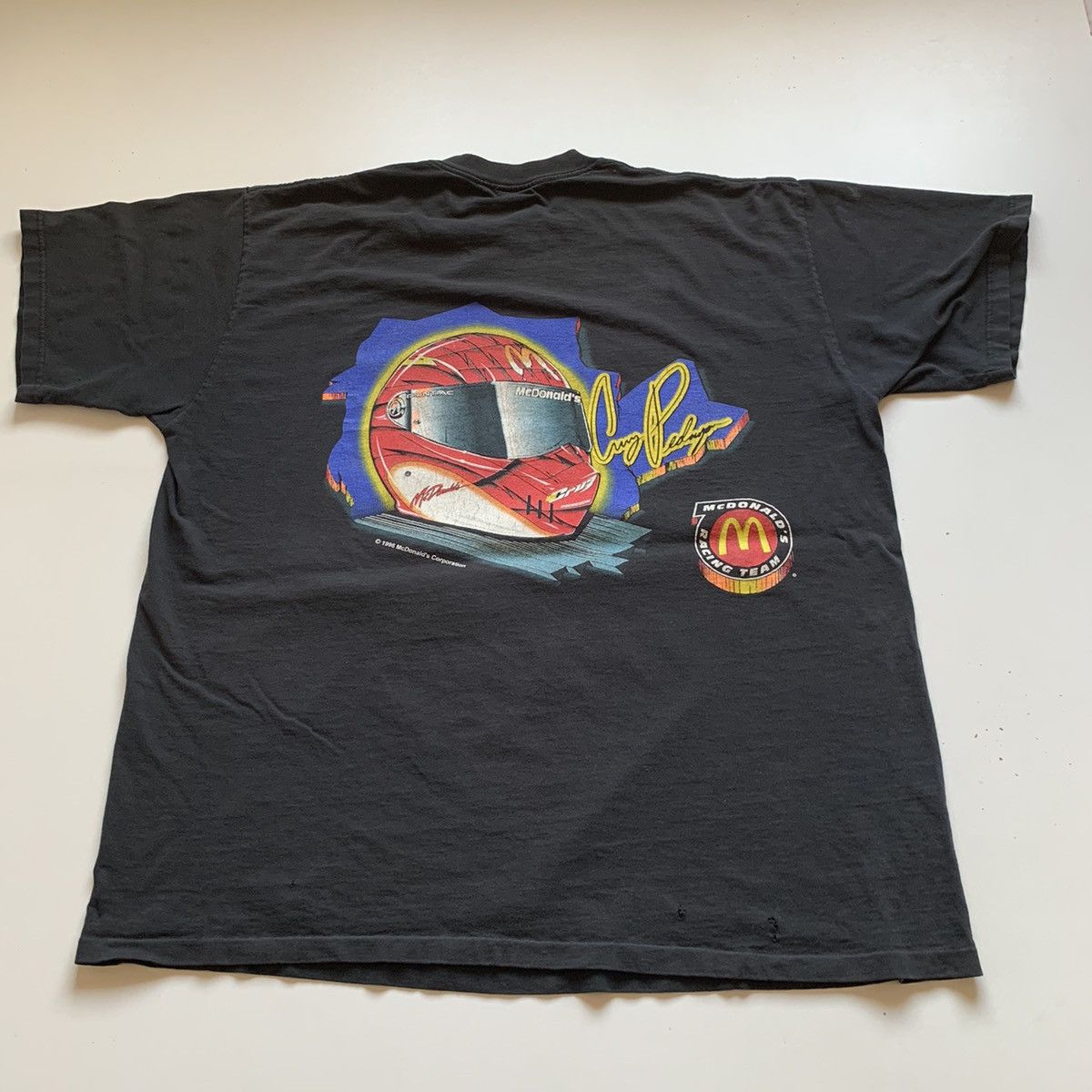 NASCAR × Vintage Vintage 90s NHRA Pedregon McDonald’s Racing Graphic T Shirt Size US XXL / EU 58 / 5 - 4 Thumbnail