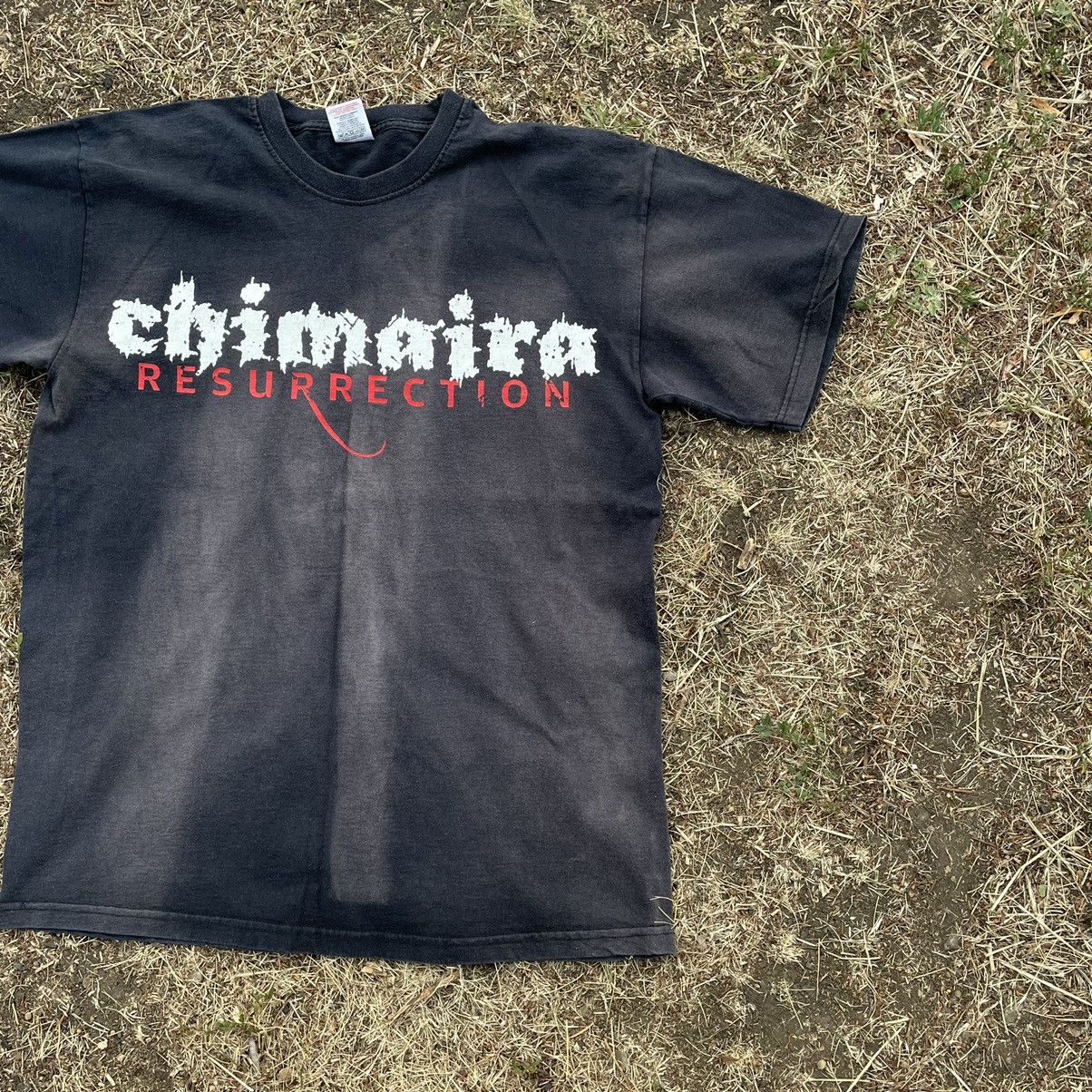 Vintage Vintage Y2K Chimaira Faded Graphic Band Tee Grunge Slim M Size US M / EU 48-50 / 2 - 3 Thumbnail