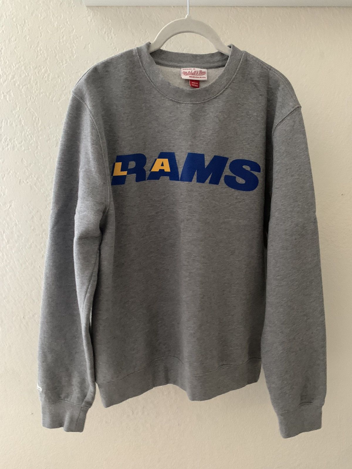 Mitchell & Ness Mitchell & Ness LA Rams Crewneck Sweatshirt