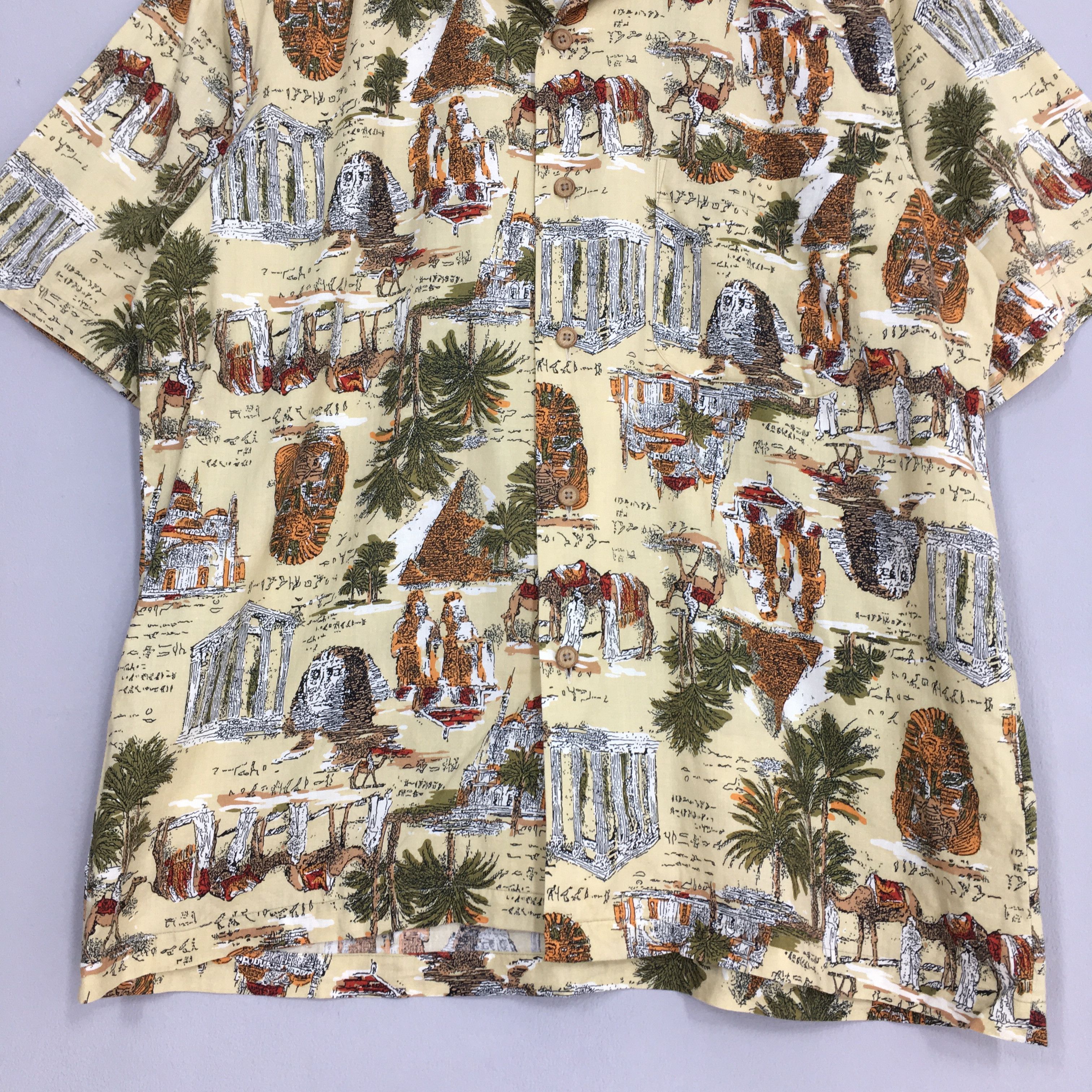 Designer × Vintage Vintage 90s Mobydick Egypt Monument Casual Shirt Large Size US L / EU 52-54 / 3 - 3 Thumbnail