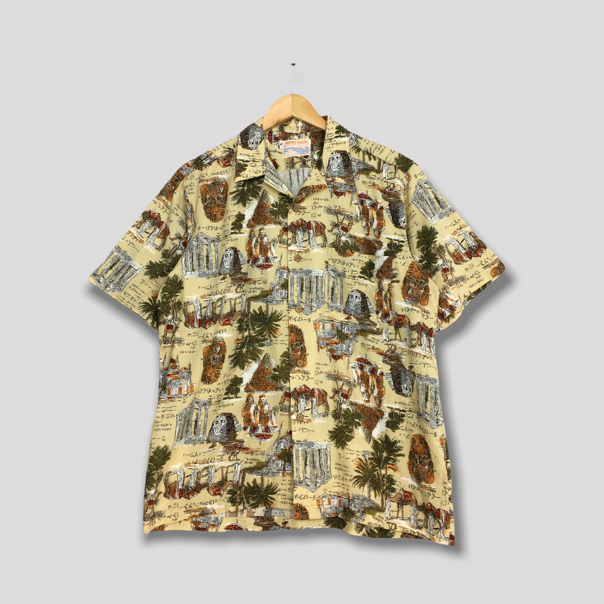 Designer × Vintage Vintage 90s Mobydick Egypt Monument Casual Shirt Large Size US L / EU 52-54 / 3 - 1 Thumbnail