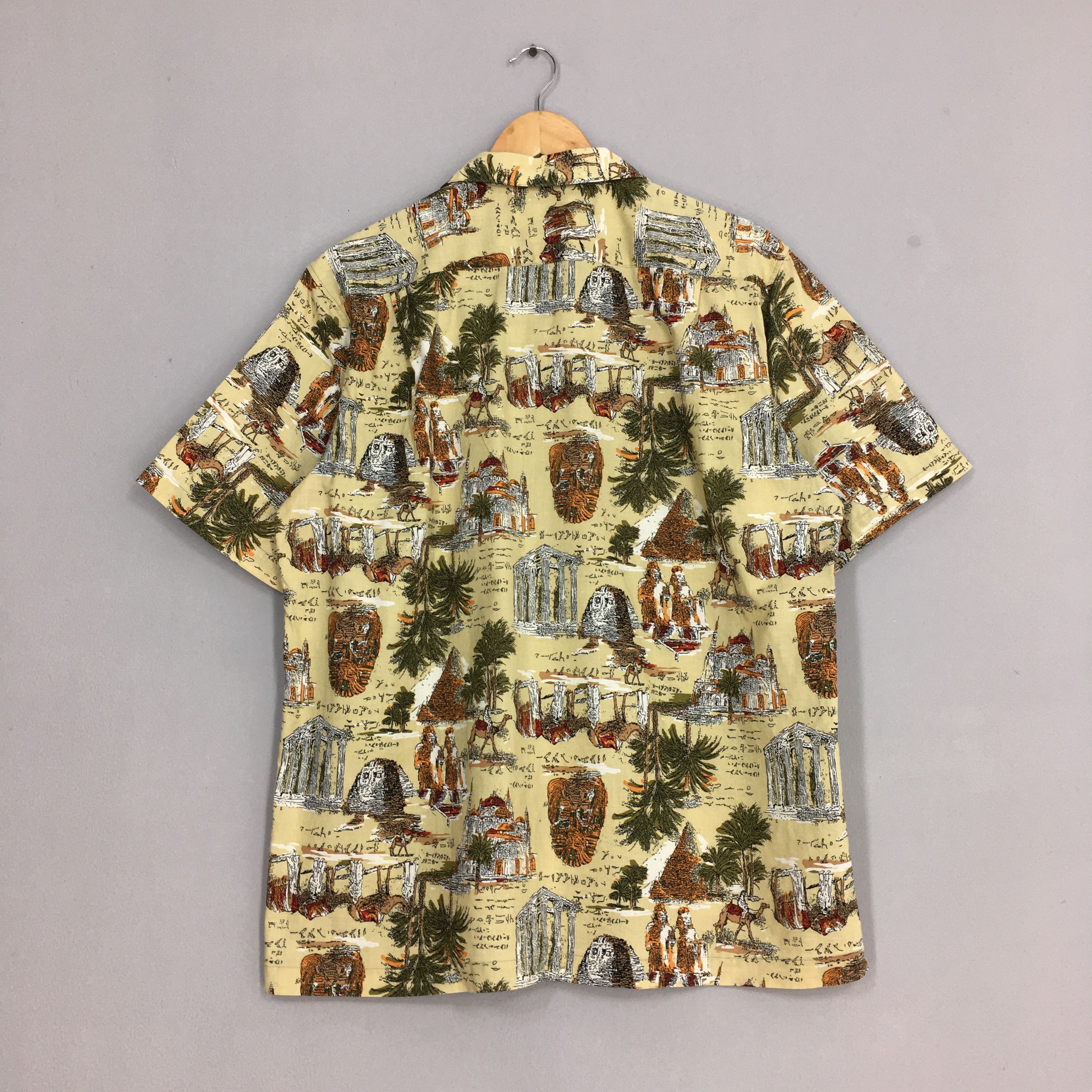 Designer × Vintage Vintage 90s Mobydick Egypt Monument Casual Shirt Large Size US L / EU 52-54 / 3 - 6 Thumbnail