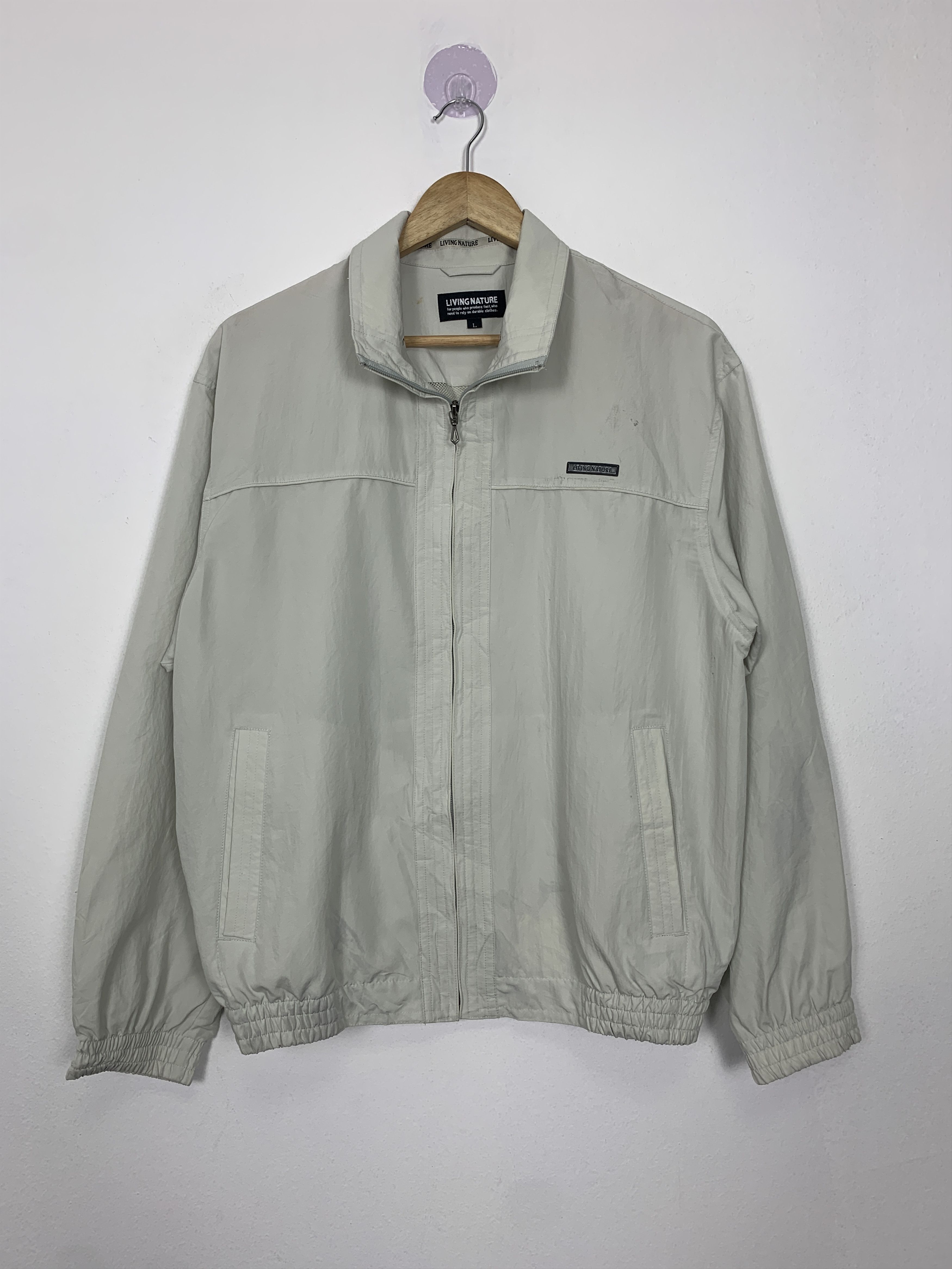 Japanese Brand Vintage LIVING NATURE Zip Up Jacket Size US M / EU 48-50 / 2 - 1 Thumbnail