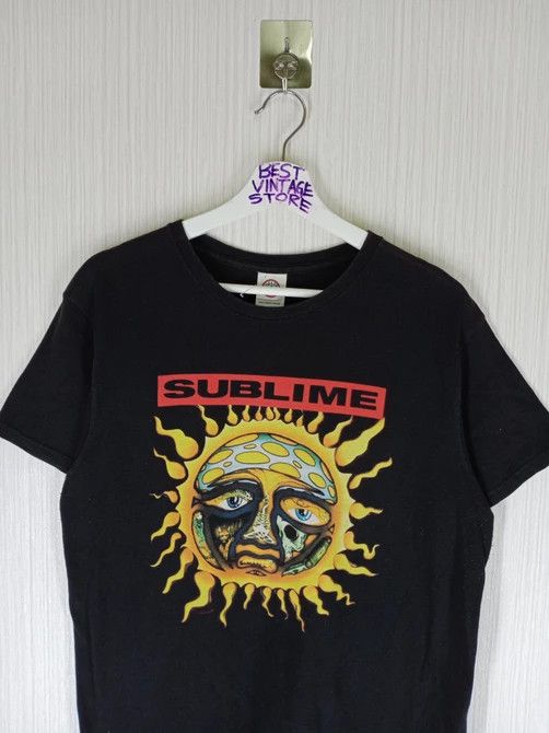 image of Rock Tees x Sublime Vintage Sublime Sun Band T-Shirt in Black, Men's (Size Medium)