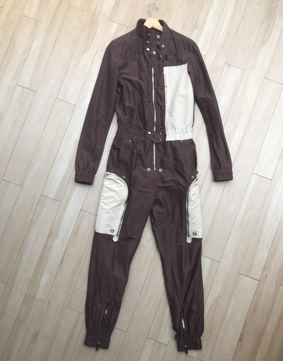 Pre-owned Rick Owens Bauhaus Bodybag/jumpsuit Ss20 Tecuatl In Blood