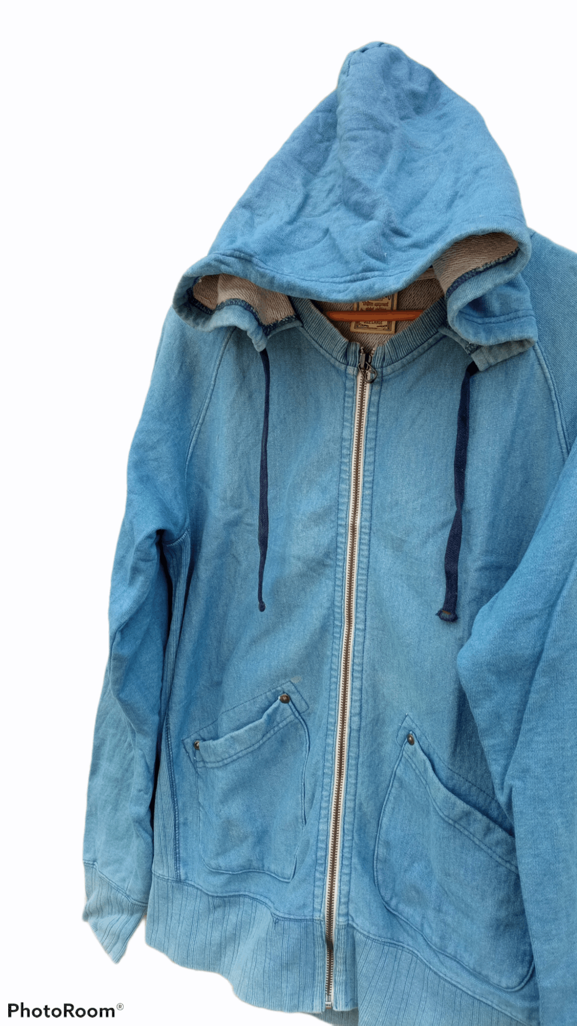 Indigo × Japanese Brand × Vintage 🔥🔥Houston Indigo Dye Hoodie Jacket Size US L / EU 52-54 / 3 - 6 Thumbnail