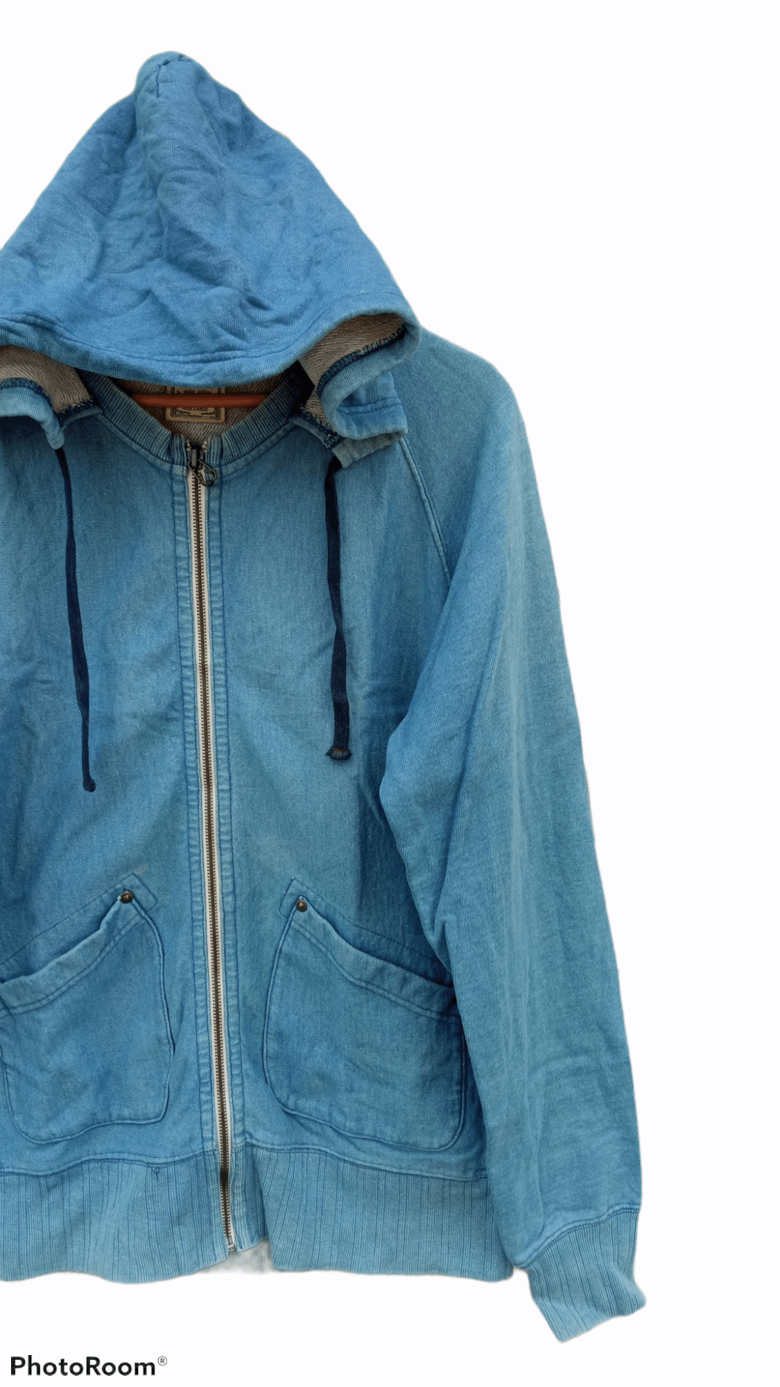 Indigo × Japanese Brand × Vintage 🔥🔥Houston Indigo Dye Hoodie Jacket Size US L / EU 52-54 / 3 - 4 Thumbnail