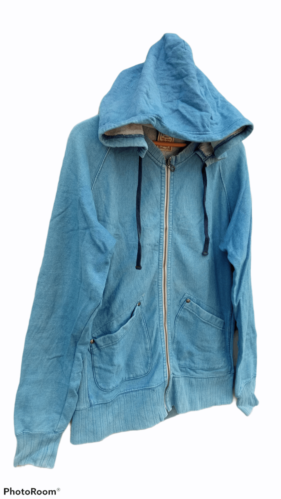 Indigo × Japanese Brand × Vintage 🔥🔥Houston Indigo Dye Hoodie Jacket Size US L / EU 52-54 / 3 - 2 Thumbnail