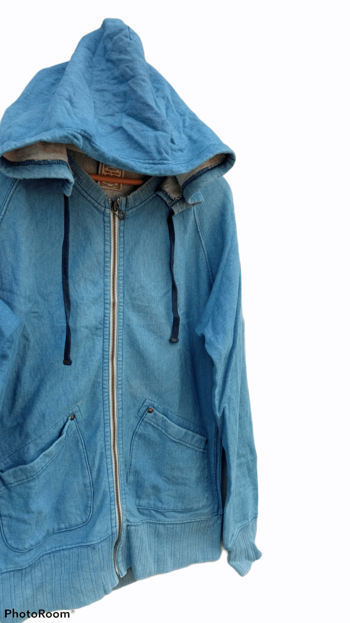 Indigo × Japanese Brand × Vintage 🔥🔥Houston Indigo Dye Hoodie Jacket Size US L / EU 52-54 / 3 - 7 Thumbnail