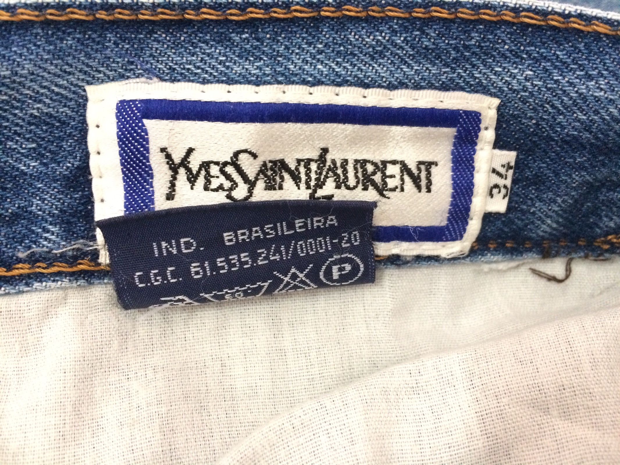 Vintage × Yves Saint Laurent 🔥🔥Vintage YSL Yves Saint Laurent Jeans Denim Size US 34 / EU 50 - 18 Thumbnail