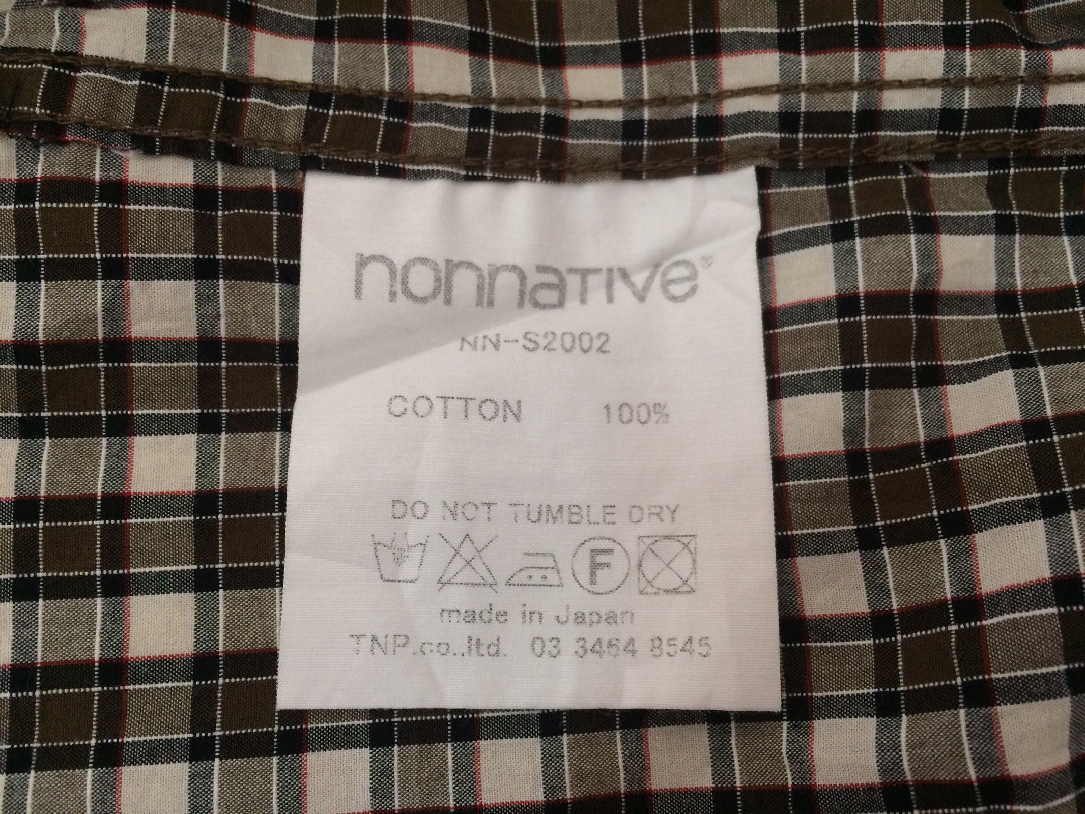 Japanese Brand × Nonnative × Vintage 🔥🔥Nonnative Plaid Checkered LS Shirt Size US S / EU 44-46 / 1 - 12 Thumbnail