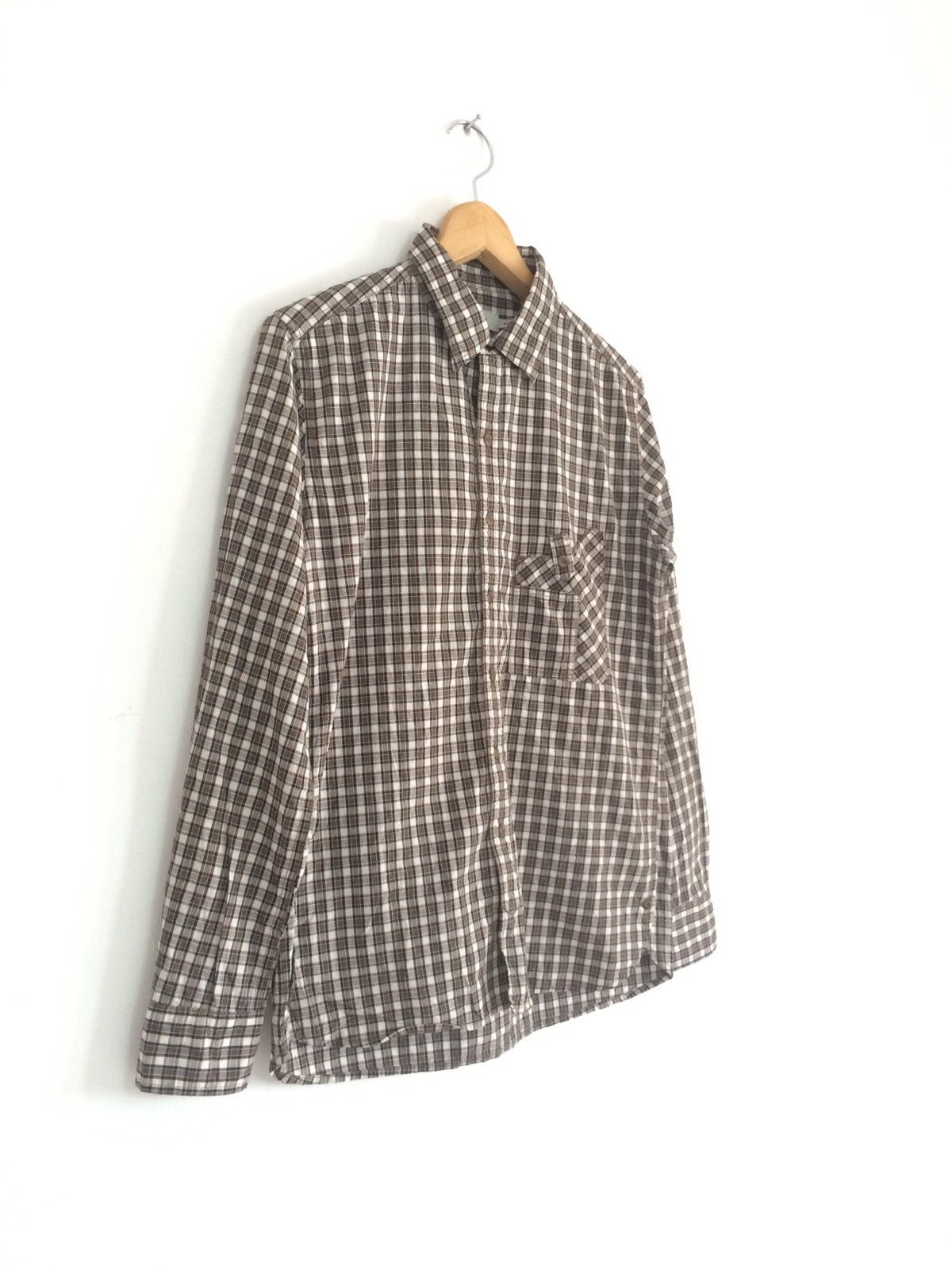 Japanese Brand × Nonnative × Vintage 🔥🔥Nonnative Plaid Checkered LS Shirt Size US S / EU 44-46 / 1 - 3 Thumbnail