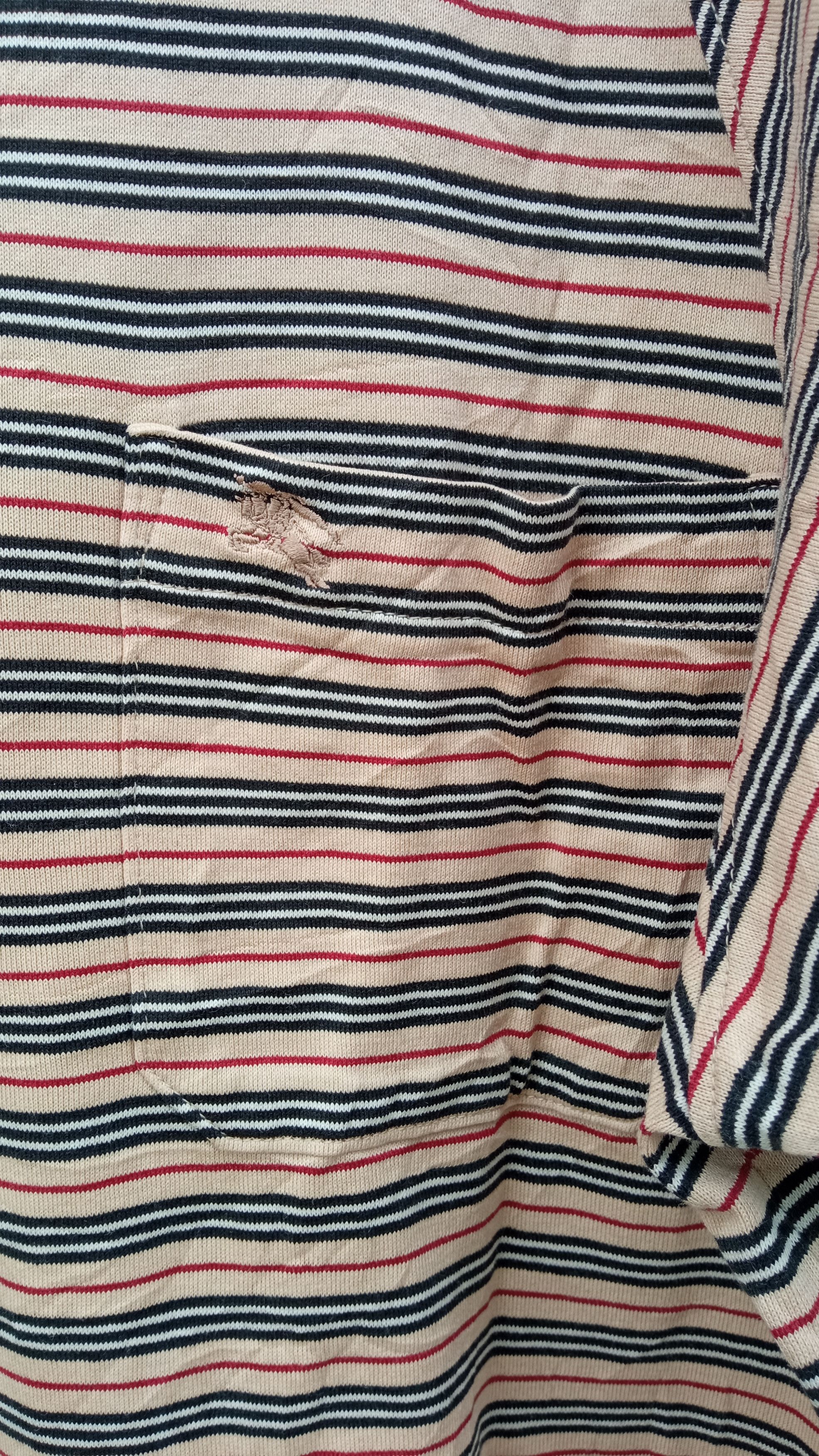 Burberry × Vintage 🔥🔥Vintage Burberry Border Striped LS T-Shirt Size US M / EU 48-50 / 2 - 10 Thumbnail
