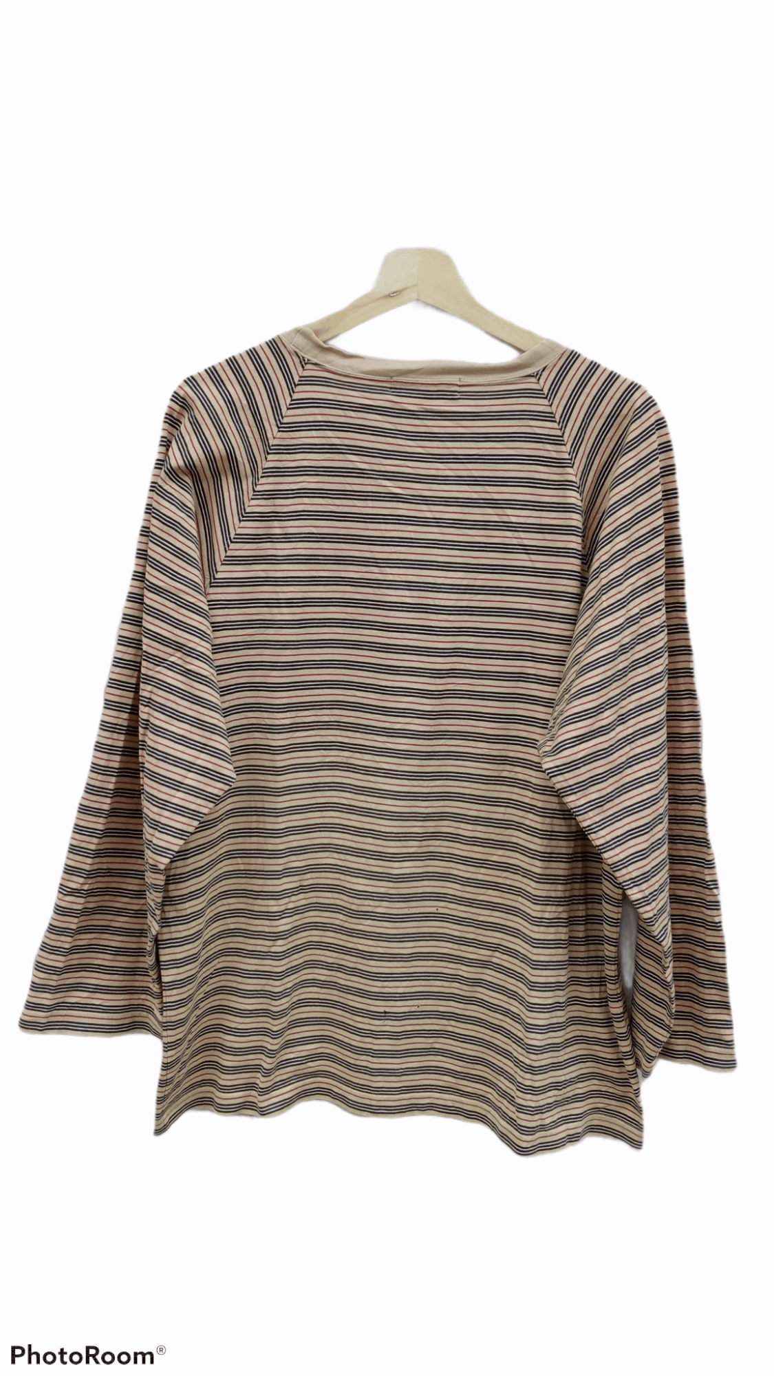 Burberry × Vintage 🔥🔥Vintage Burberry Border Striped LS T-Shirt Size US M / EU 48-50 / 2 - 7 Thumbnail