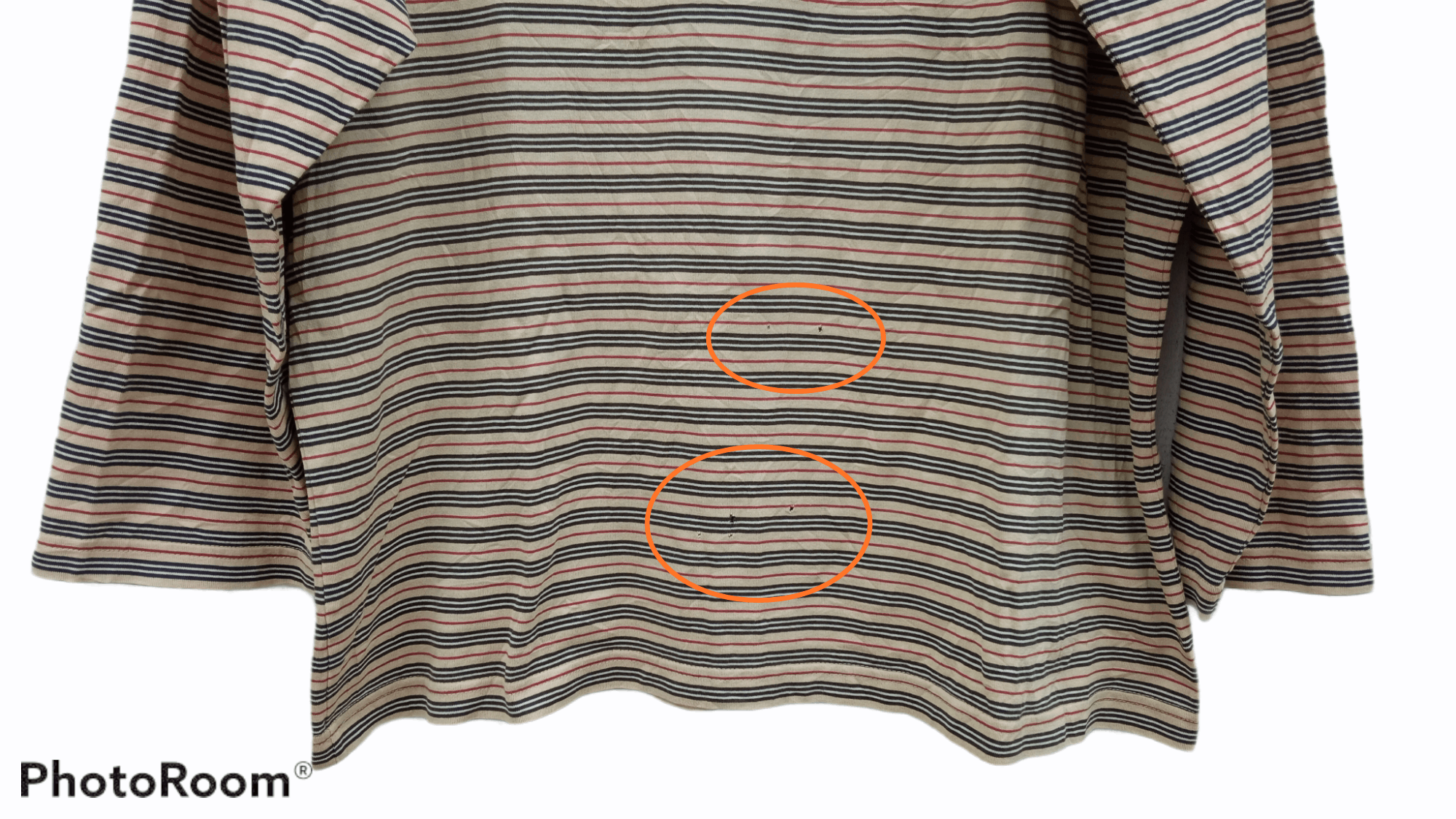 Burberry × Vintage 🔥🔥Vintage Burberry Border Striped LS T-Shirt Size US M / EU 48-50 / 2 - 8 Thumbnail