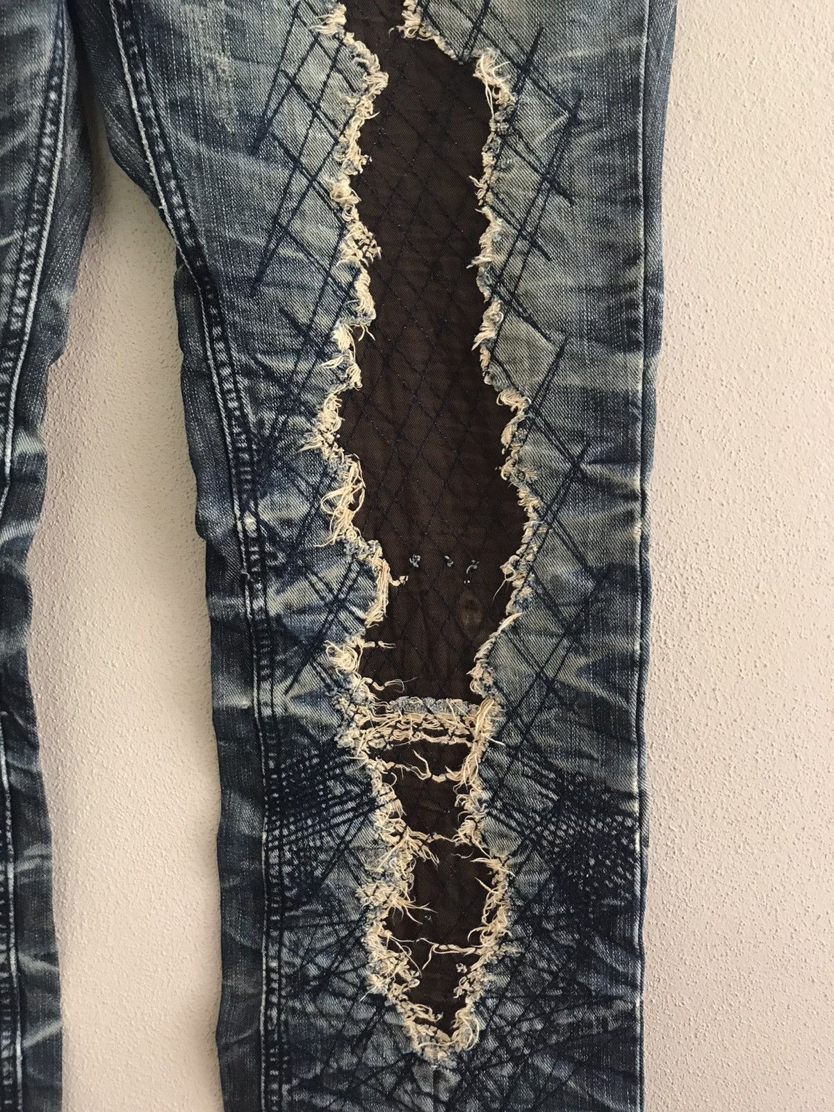Japanese Brand Tokyo Boulevard distessed style jeans Size US 33 - 6 Thumbnail