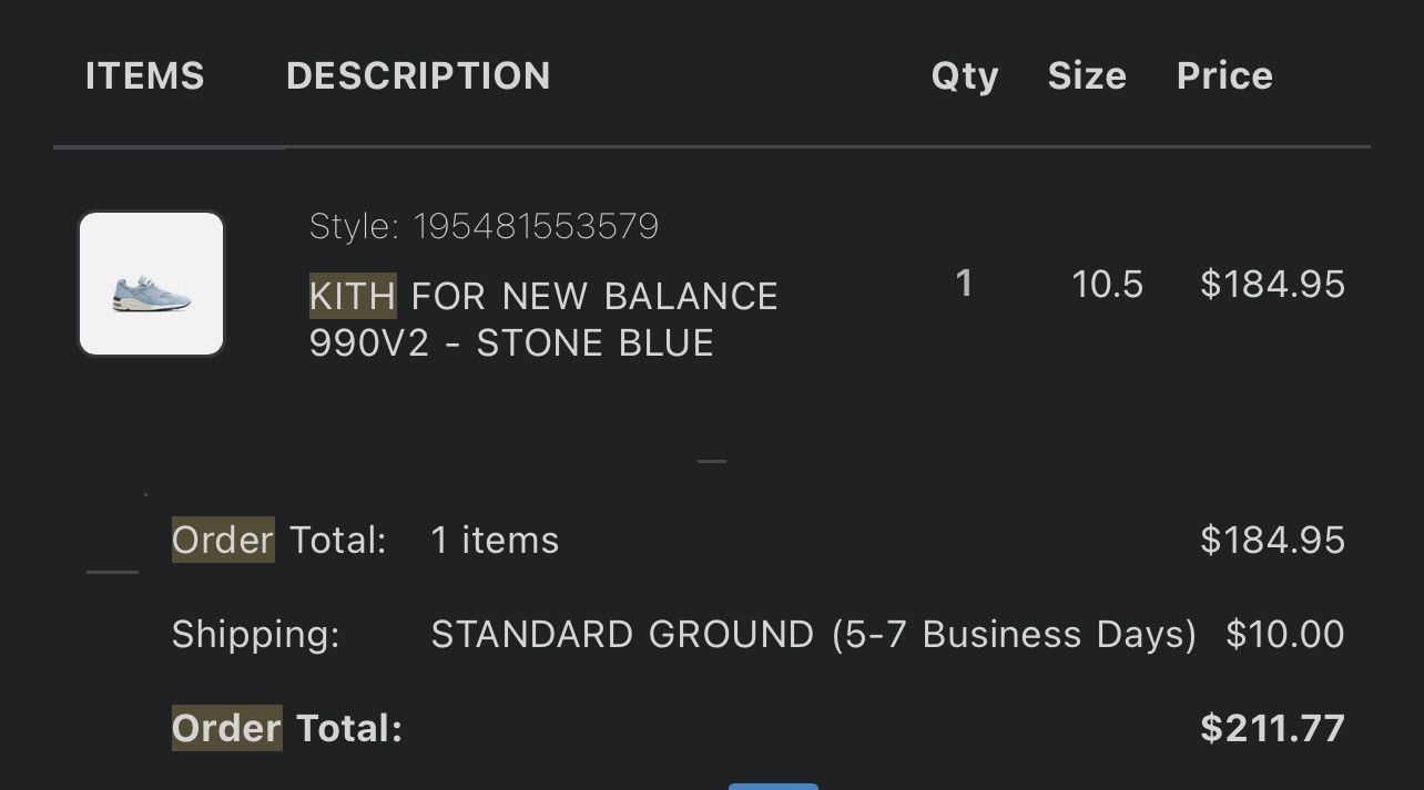 Kith × New Balance New Balance 990v2 Kith Storm Blue Size 10.5 Size US 10.5 / EU 43-44 - 2 Thumbnail