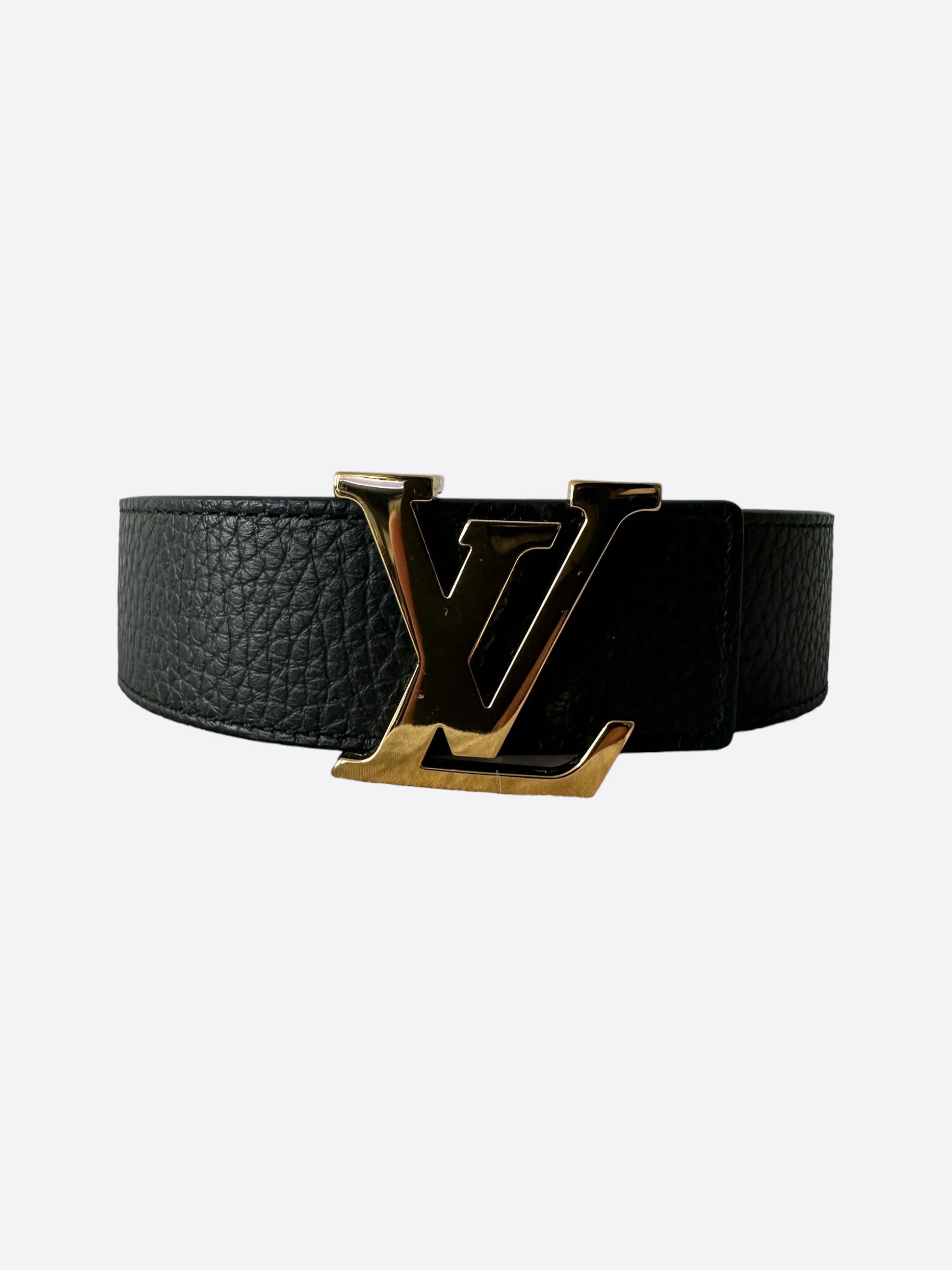 Pre-owned Louis Vuitton Black & Brown 30mm Reversible Belt