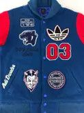 Adidas Vintage Varsity Jacket Adidas Trifoil Many Patches Size US M / EU 48-50 / 2 - 12 Thumbnail