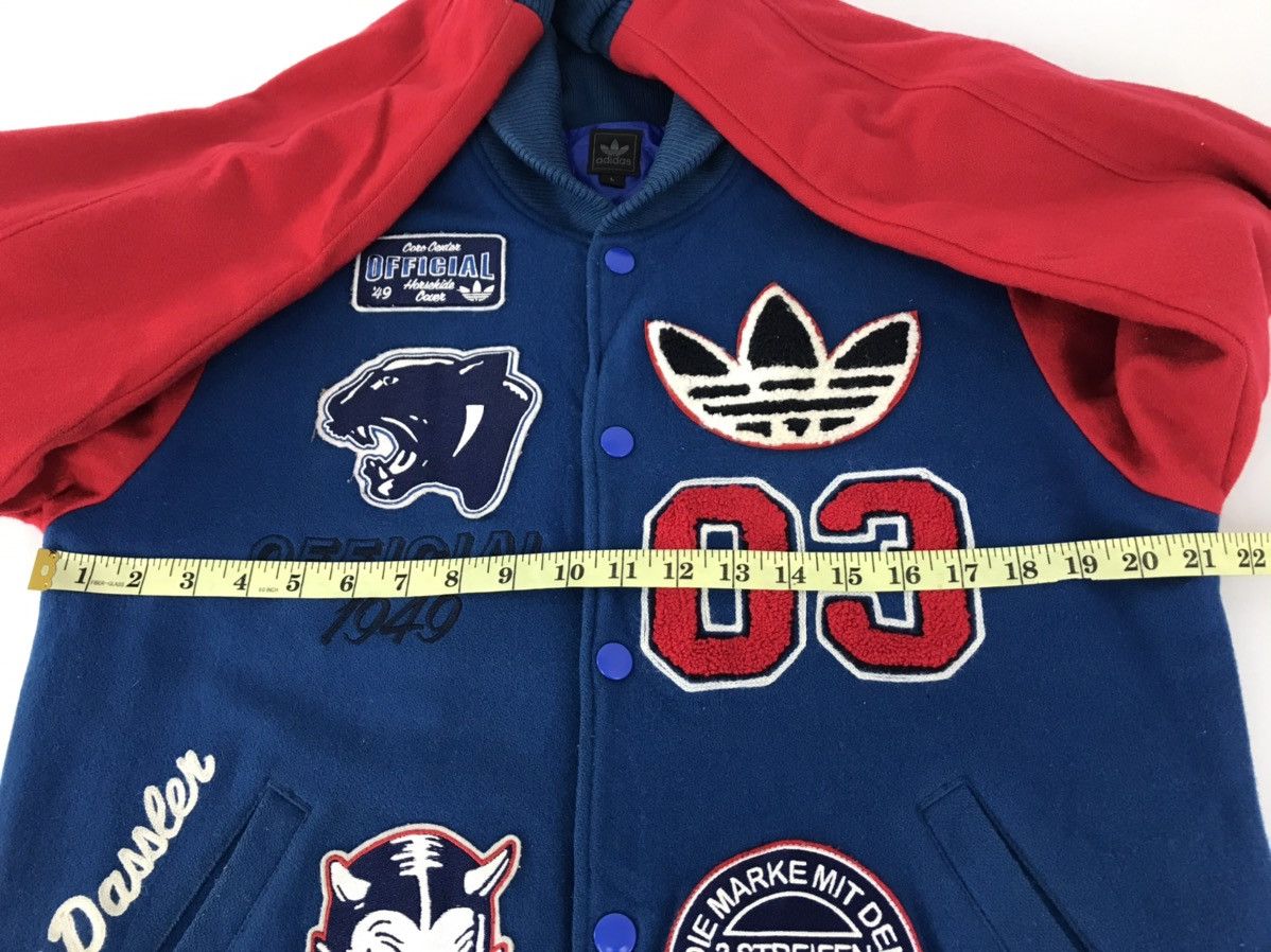 Adidas Vintage Varsity Jacket Adidas Trifoil Many Patches Size US M / EU 48-50 / 2 - 9 Thumbnail