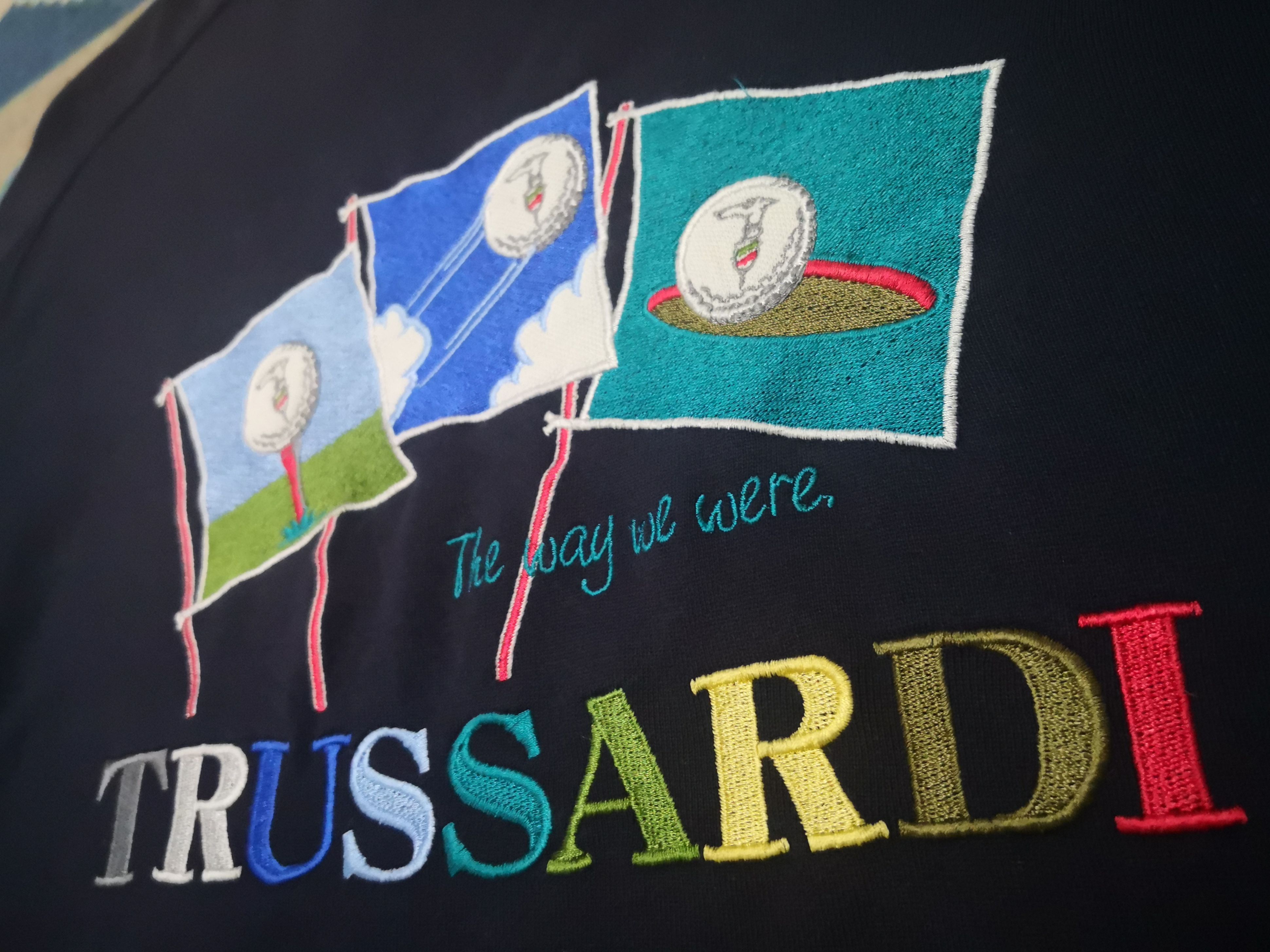 Trussardi Vintage Trussardi Embroidered Jumper Size US L / EU 52-54 / 3 - 4 Thumbnail