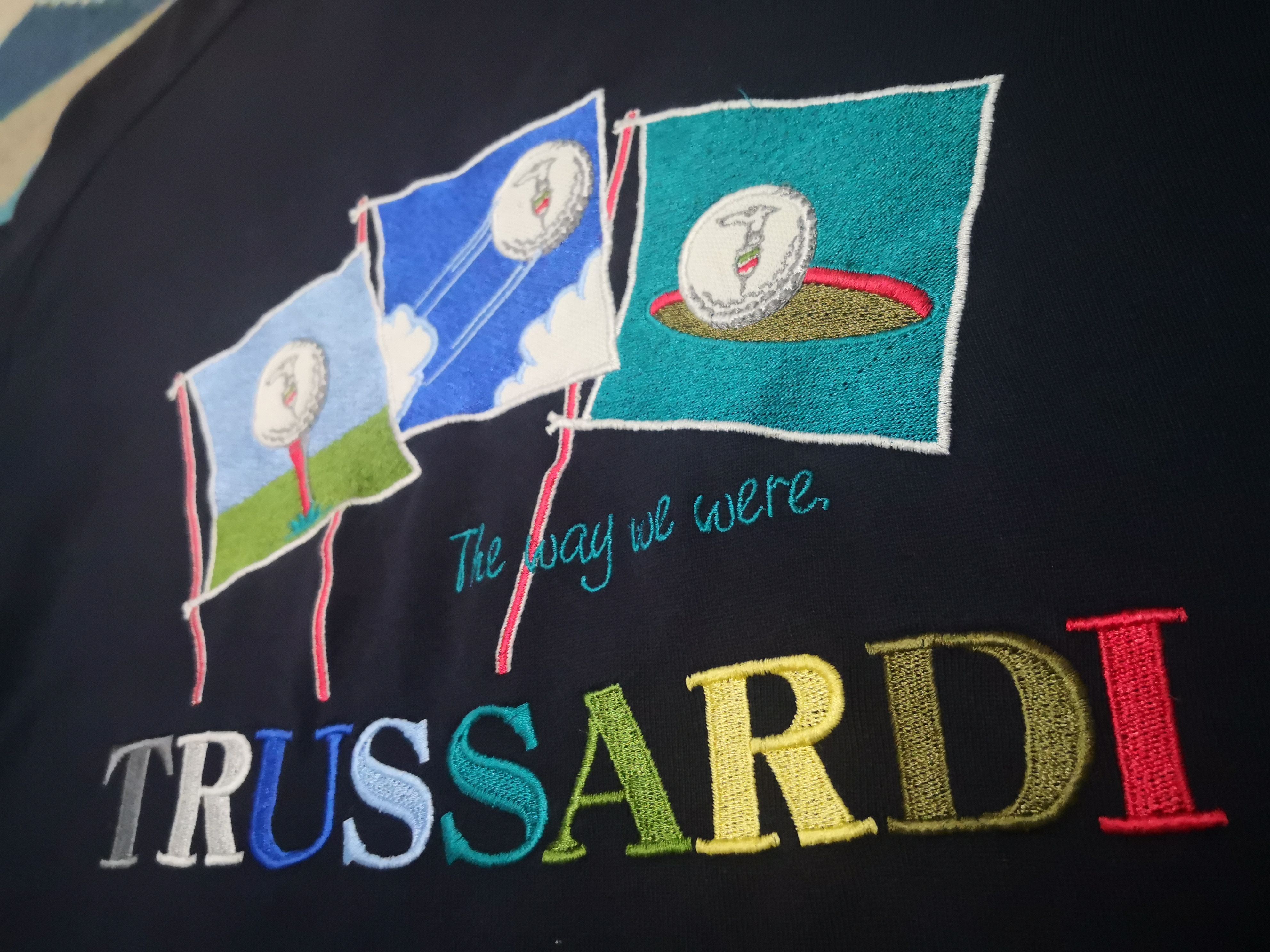 Trussardi Vintage Trussardi Embroidered Jumper Size US L / EU 52-54 / 3 - 3 Thumbnail