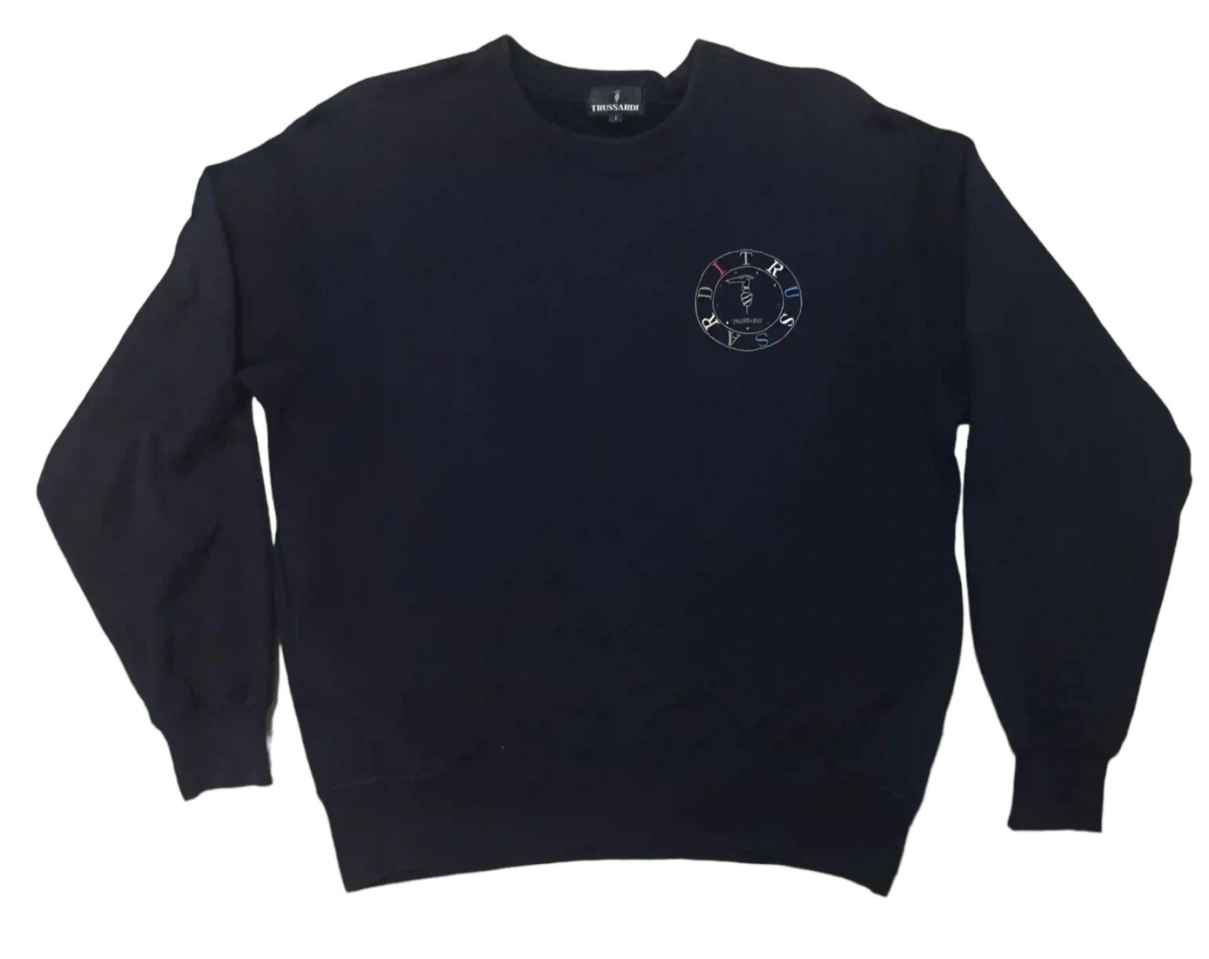 Trussardi Vintage Trussardi Embroidered Jumper Size US L / EU 52-54 / 3 - 2 Thumbnail
