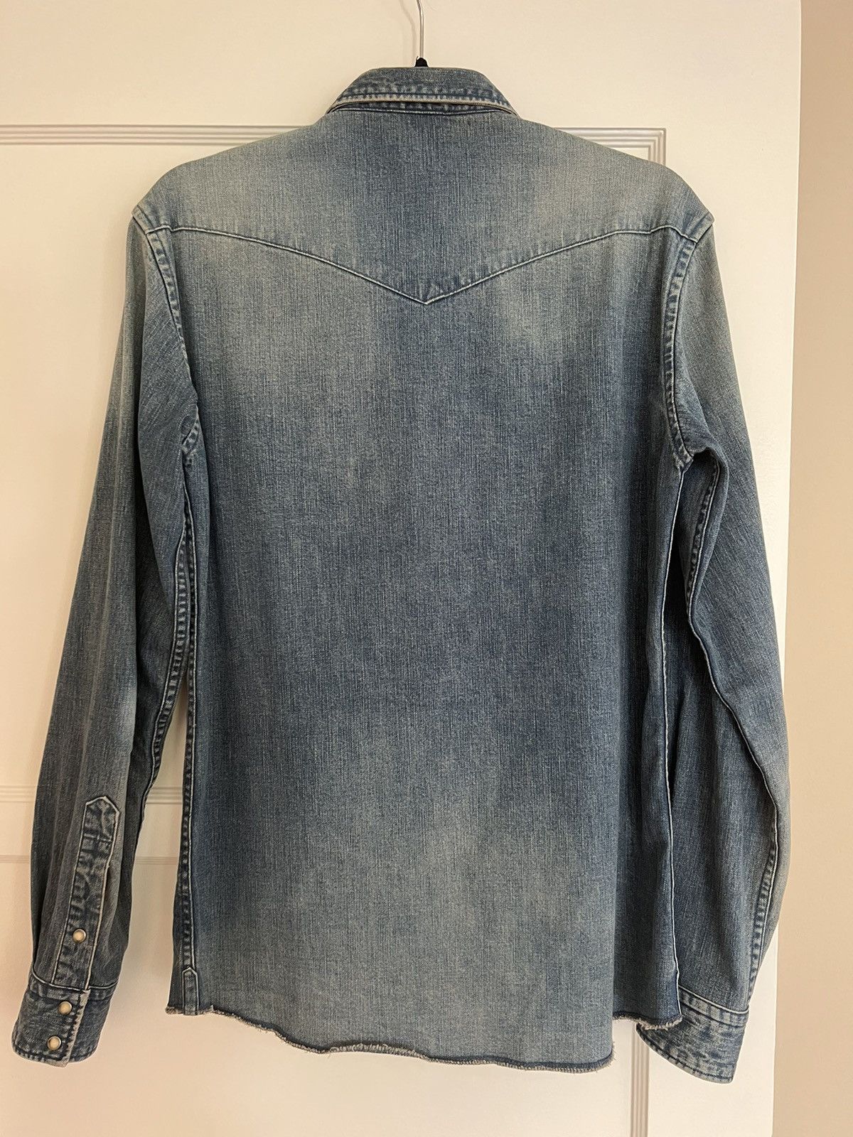 Balmain AW11 Distressed Denim Shirt S/38 Size US S / EU 44-46 / 1 - 2 Thumbnail