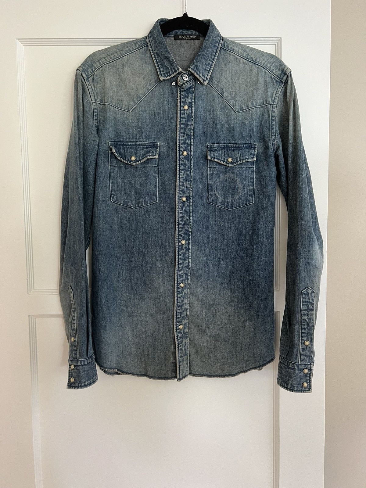 AW11 Distressed Denim Shirt S/38