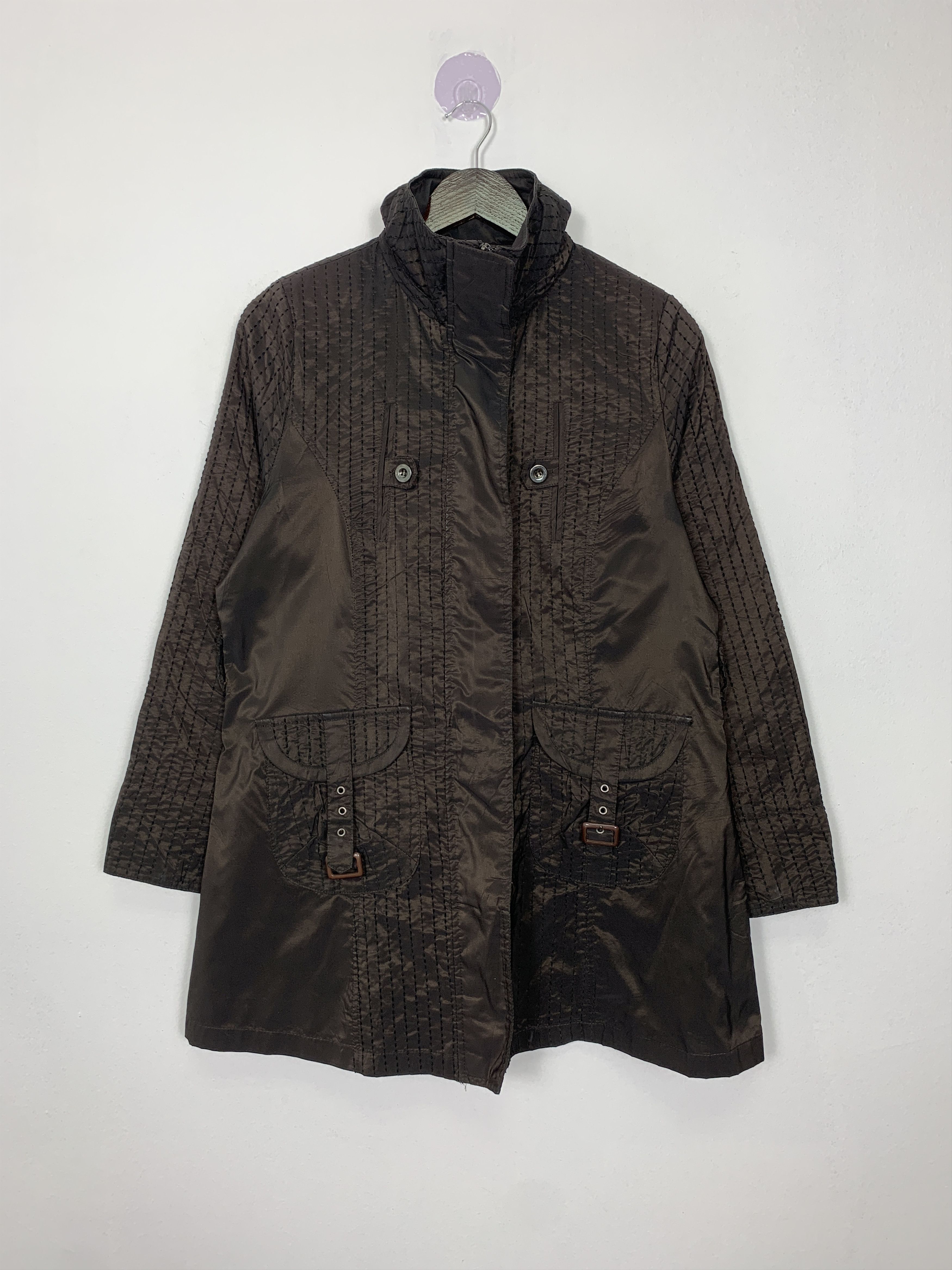 Japanese Brand Vintage Japanese Brand Zip Up Long jacket J1085 Size XS / US 0-2 / IT 36-38 - 1 Thumbnail