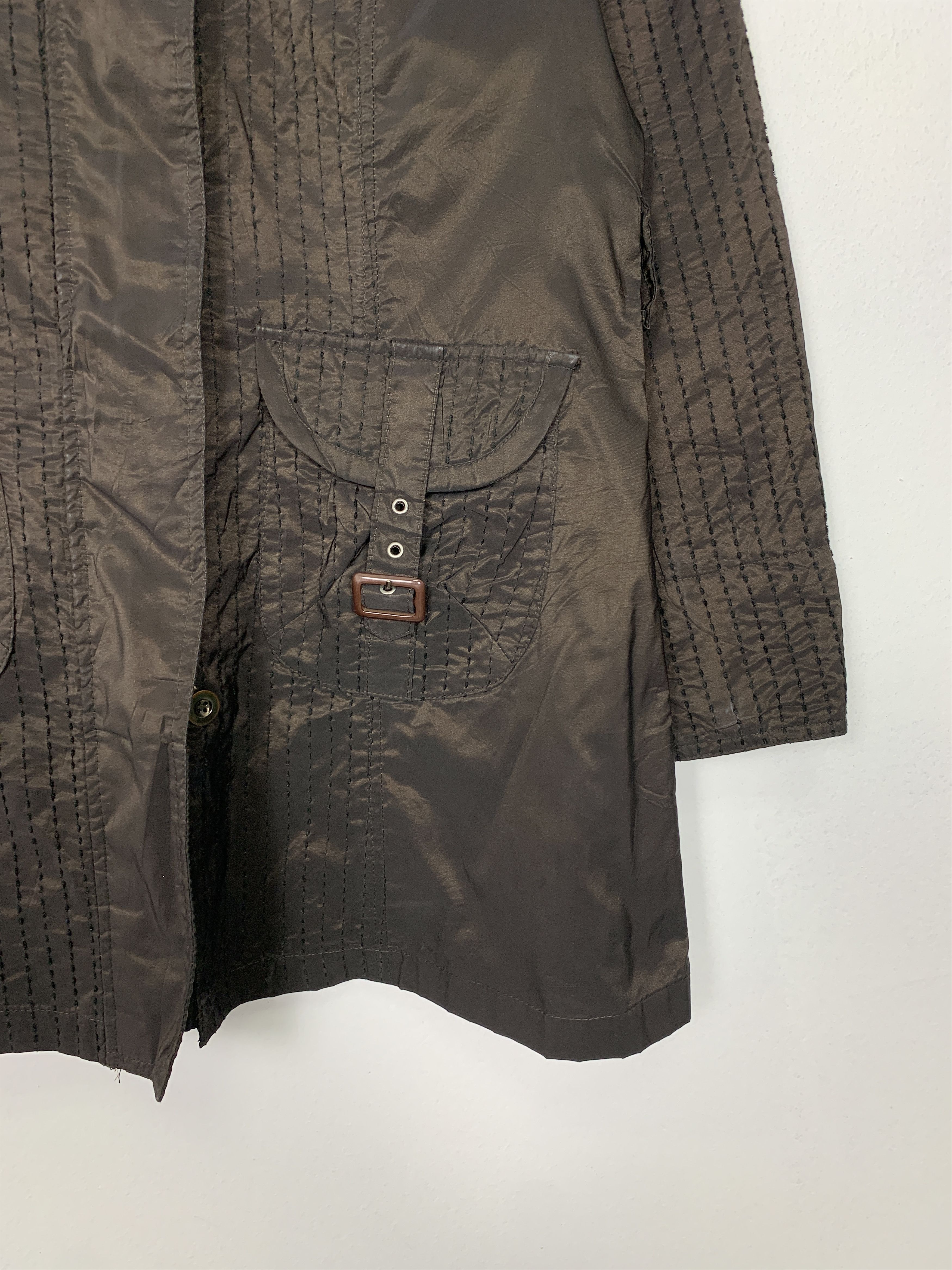 Japanese Brand Vintage Japanese Brand Zip Up Long jacket J1085 Size XS / US 0-2 / IT 36-38 - 4 Thumbnail