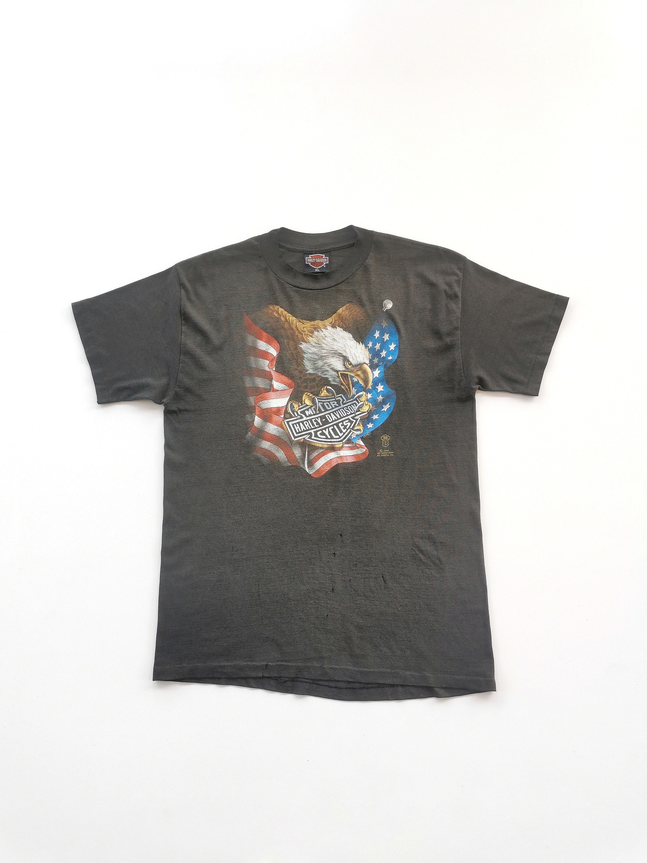 Harley Davidson Rare 80s Vintage Harley Davidson Tee Shirt 3D Size US L / EU 52-54 / 3 - 2 Thumbnail