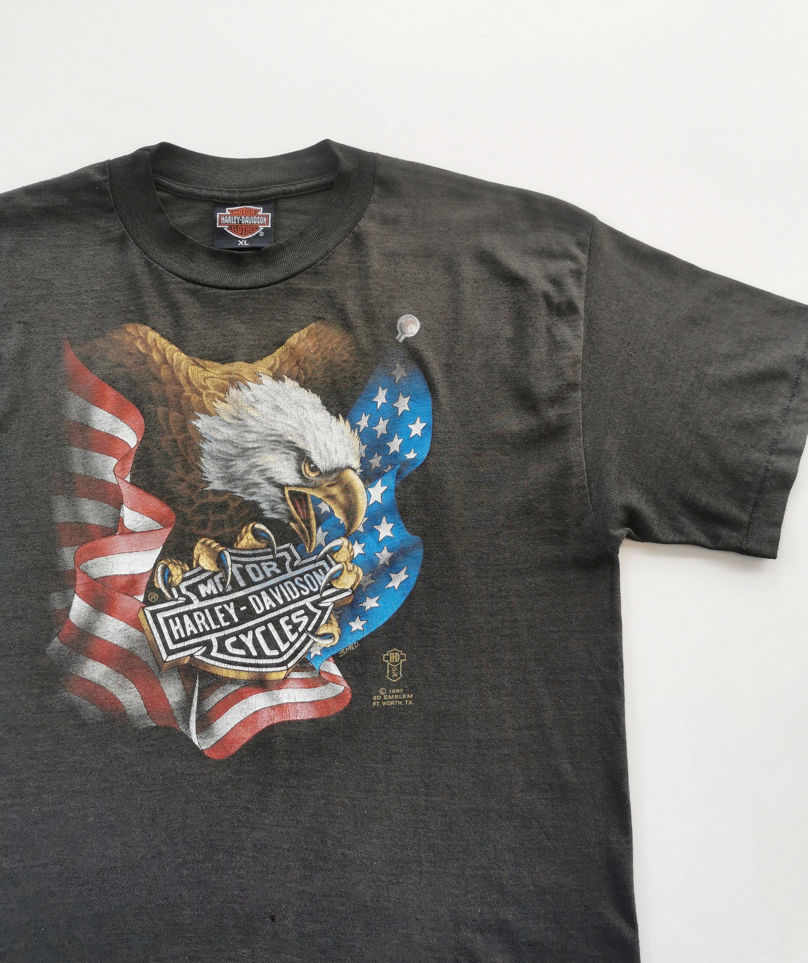 Harley Davidson Rare 80s Vintage Harley Davidson Tee Shirt 3D Size US L / EU 52-54 / 3 - 7 Thumbnail