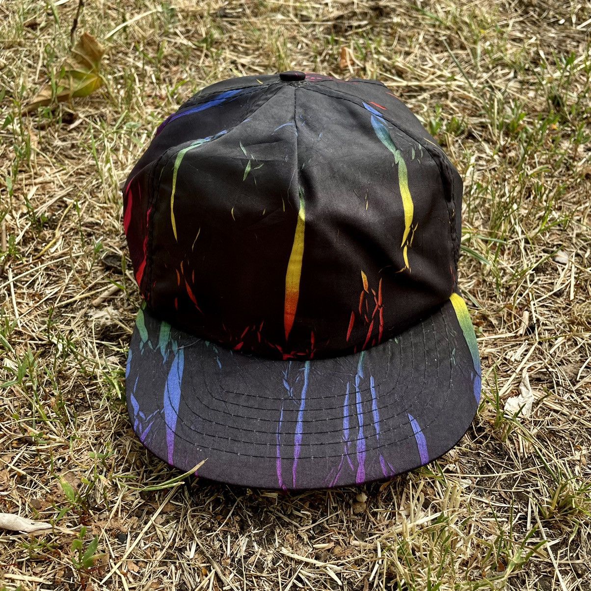 Vintage Vintage 90s Tie Dye Nylon Cap Hat Streetwear Opium Rave OS Size ONE SIZE - 1 Thumbnail