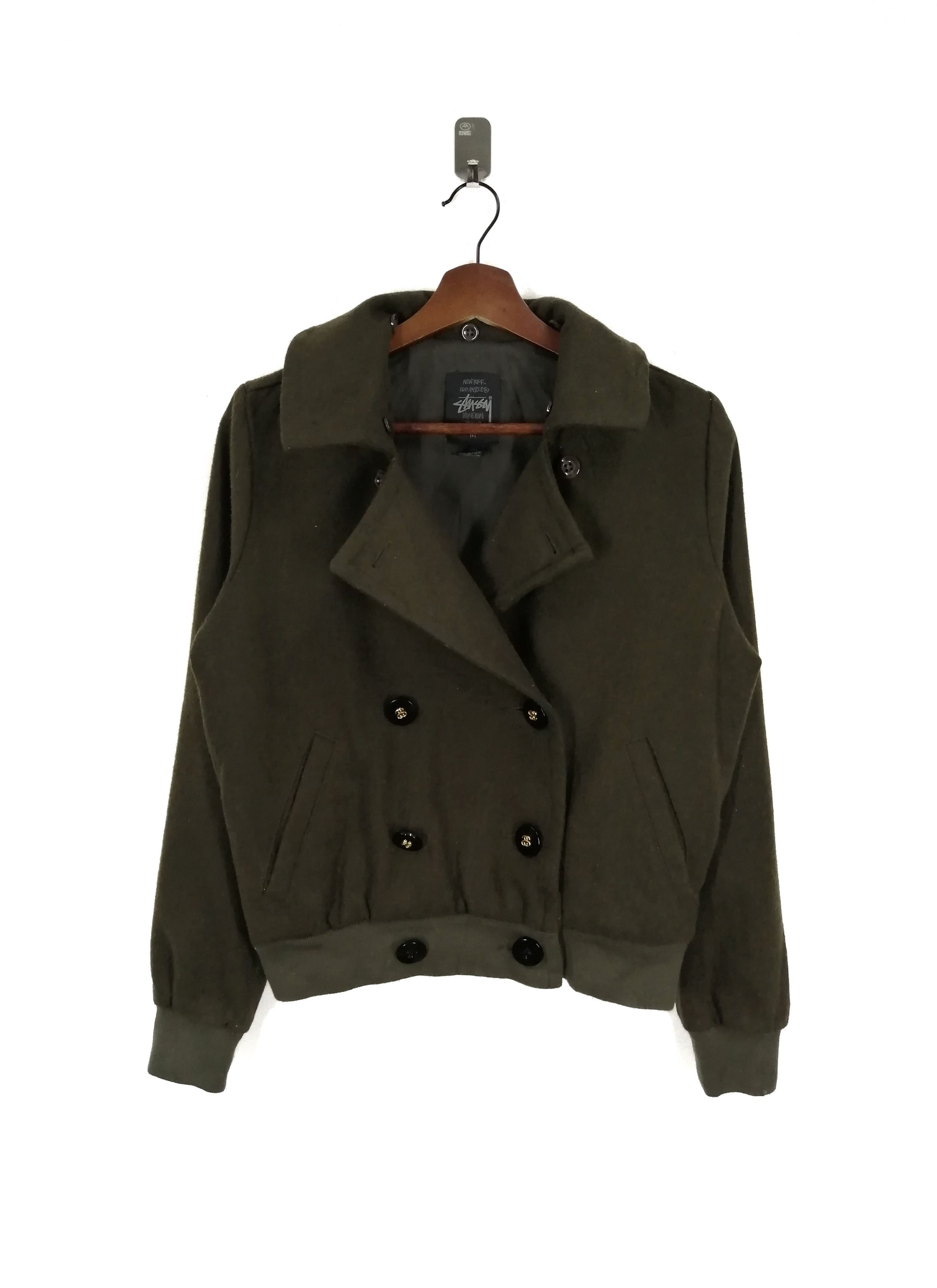 Stussy Stussy Double Breasted Wool Bomber Jacket Size US M / EU 48-50 / 2 - 1 Thumbnail