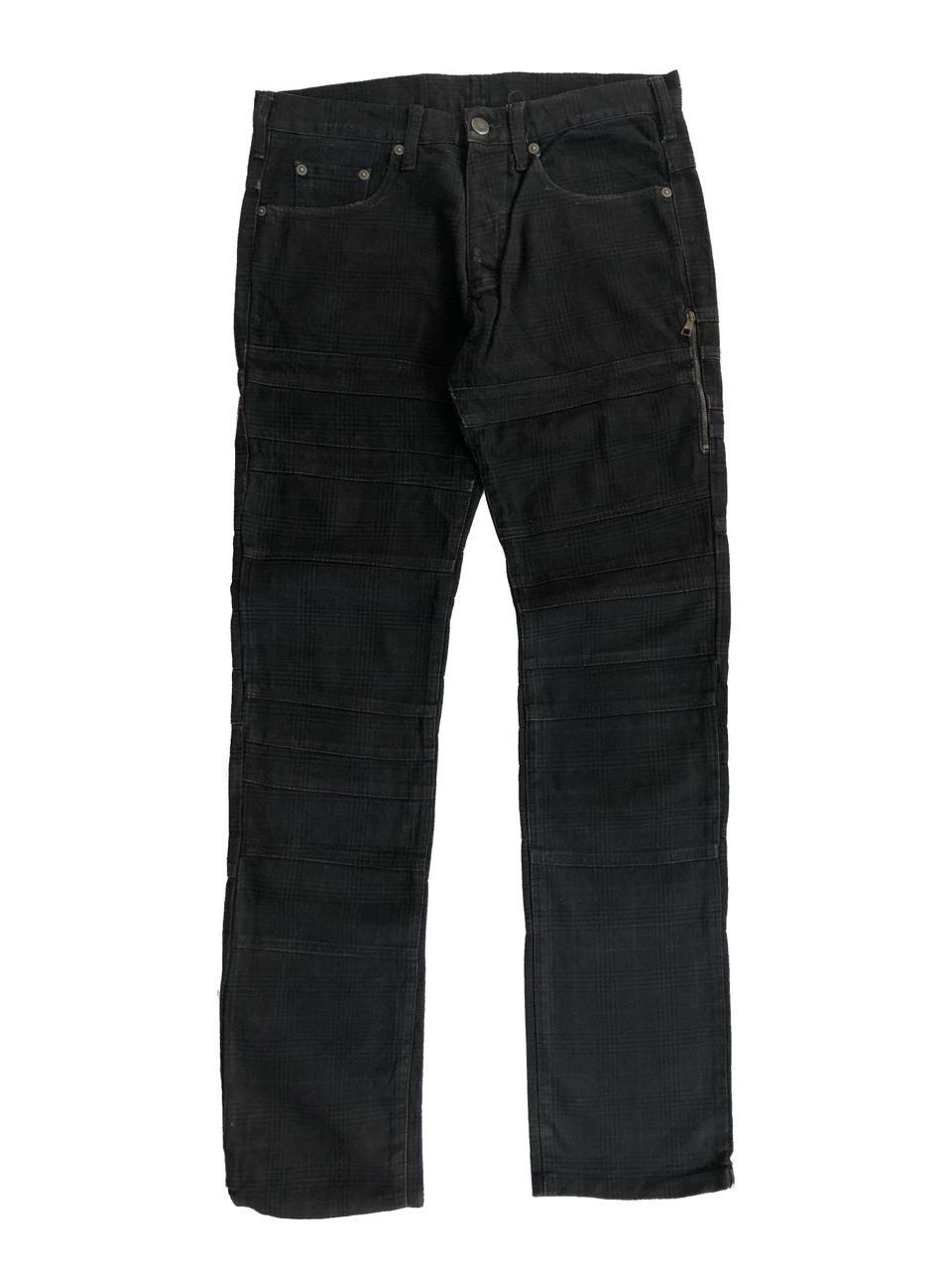 Neil Barrett 2000s Neil Barrett Black Plaid Hagi Jeans Size US 31 - 1 Thumbnail