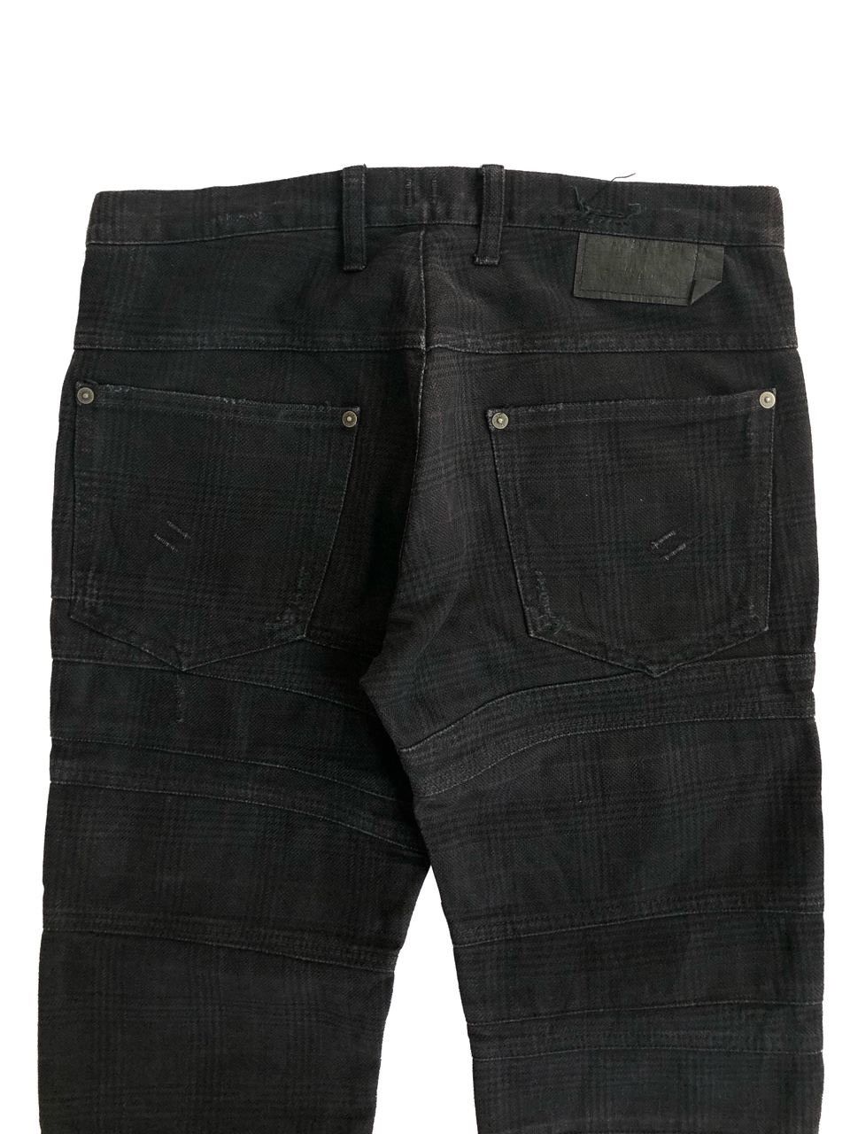 Neil Barrett 2000s Neil Barrett Black Plaid Hagi Jeans Size US 31 - 4 Thumbnail