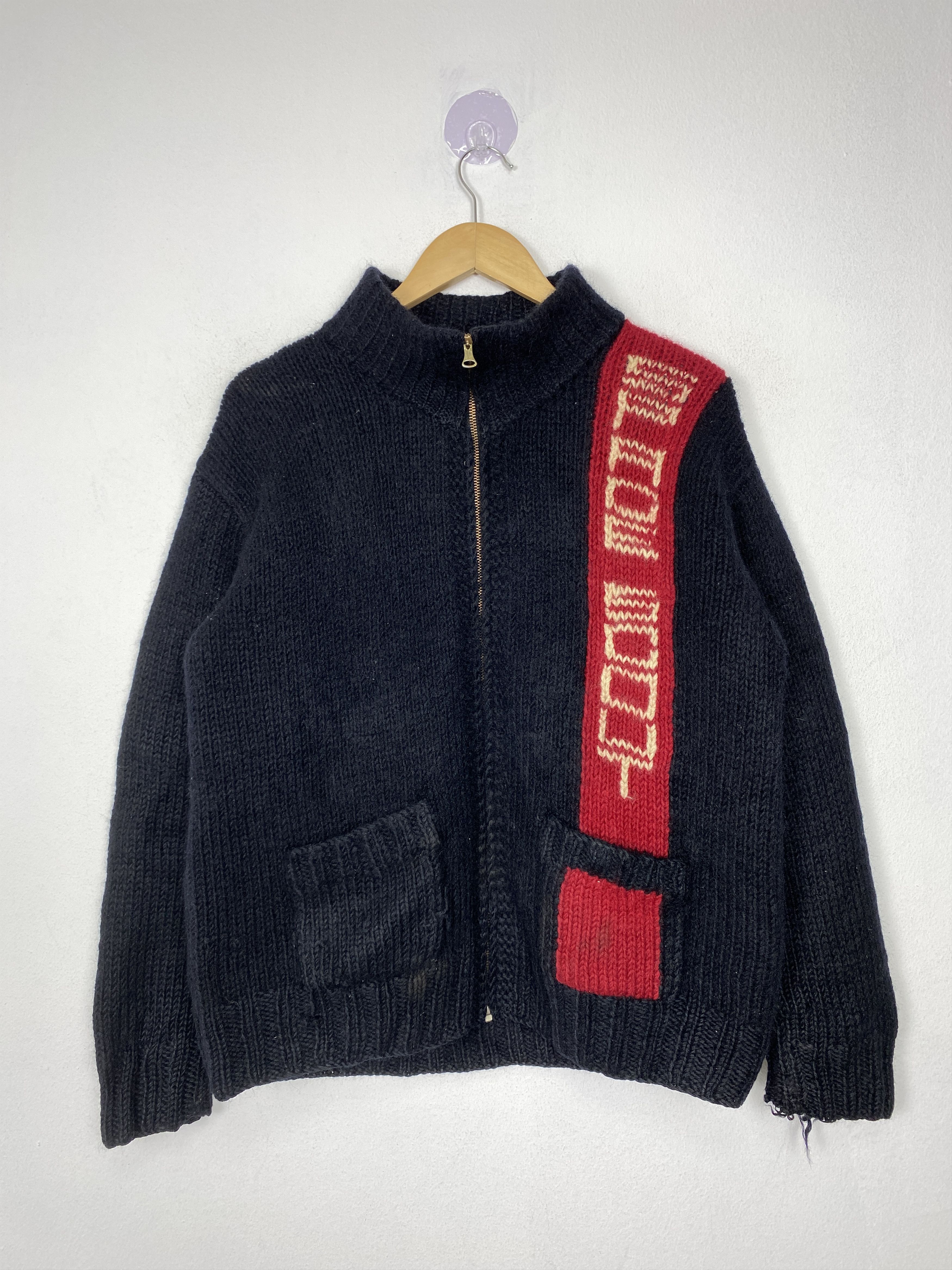 Pherrow's Vintage Pherrows Knitwear Zip Up Jacket J1549 Size US M / EU 48-50 / 2 - 1 Thumbnail