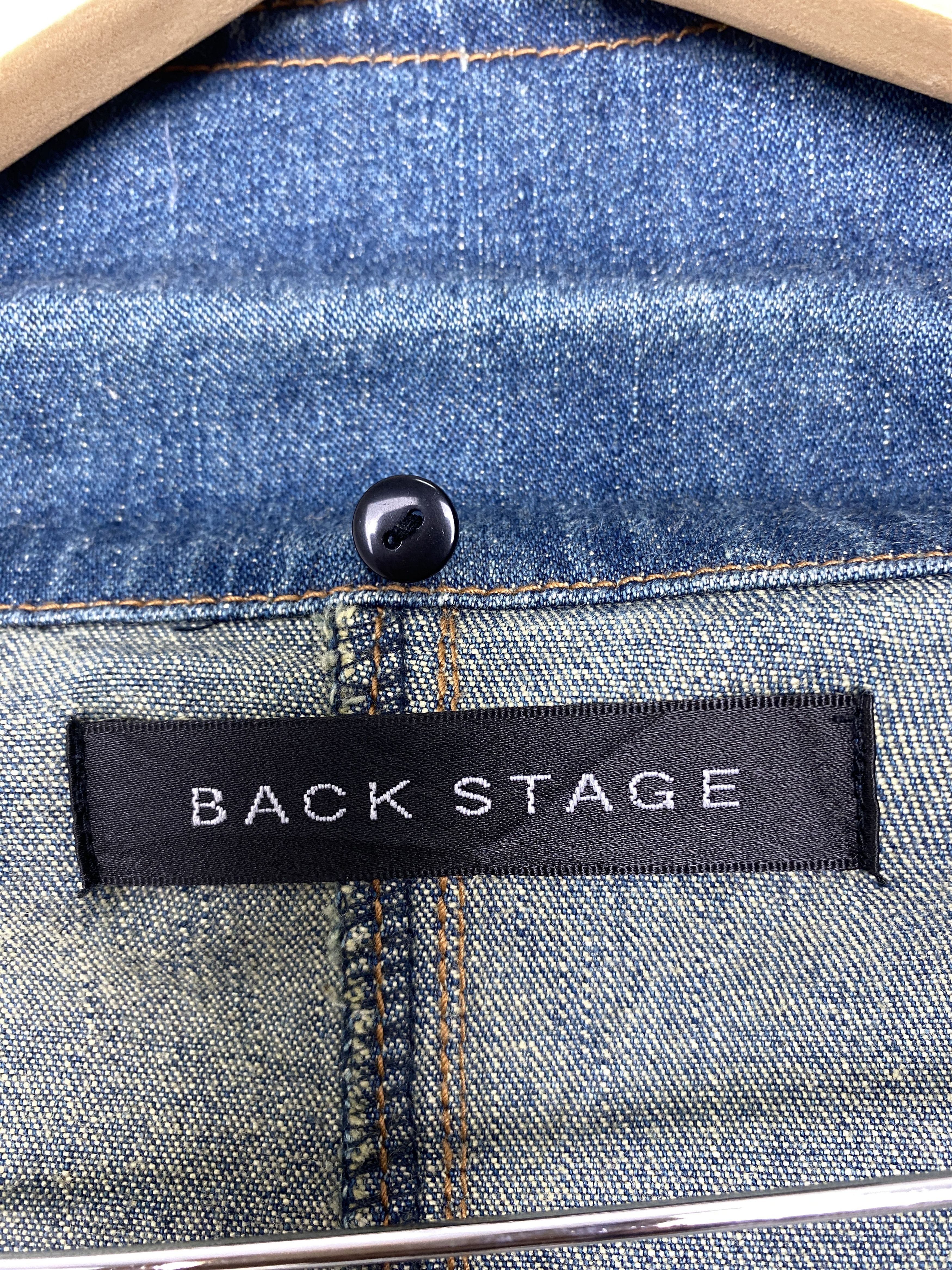 Japanese Brand Vintage Back Stage Button Up Denim Jacket Size US S / EU 44-46 / 1 - 12 Thumbnail