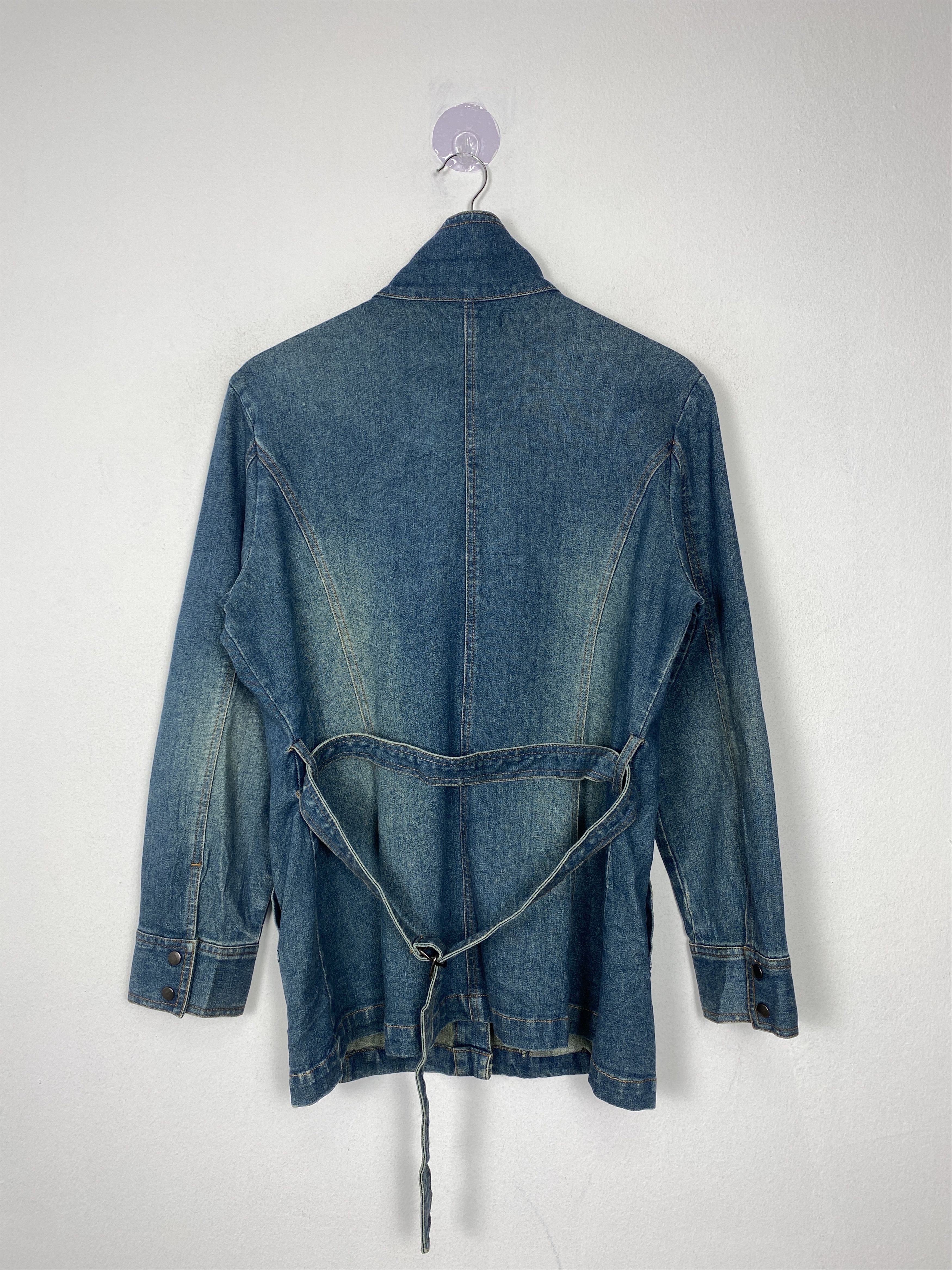 Japanese Brand Vintage Back Stage Button Up Denim Jacket Size US S / EU 44-46 / 1 - 7 Thumbnail