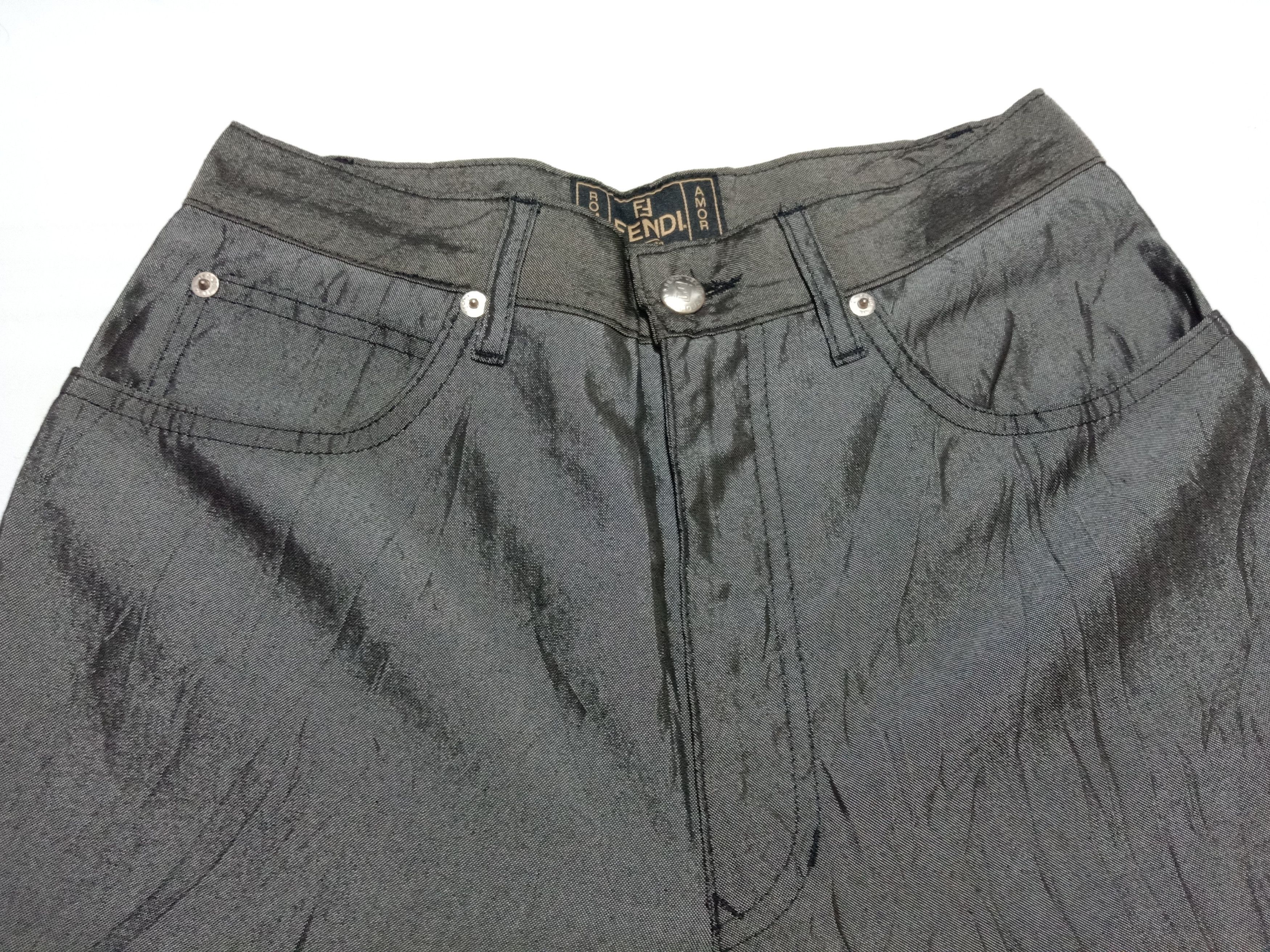 Fendi Fendi Glitter Gray Color Made In Italy Fits 26 27 Size 26" / US 2 / IT 38 - 2 Thumbnail