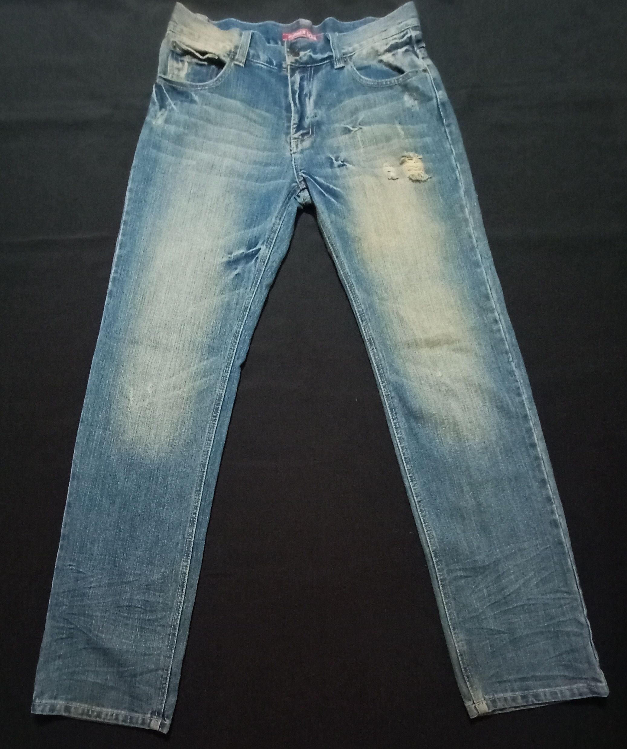 RBRSL Vintage Oxs Rubber Soul Distressed Denim Jeans Size US 32 / EU 48 - 1 Thumbnail
