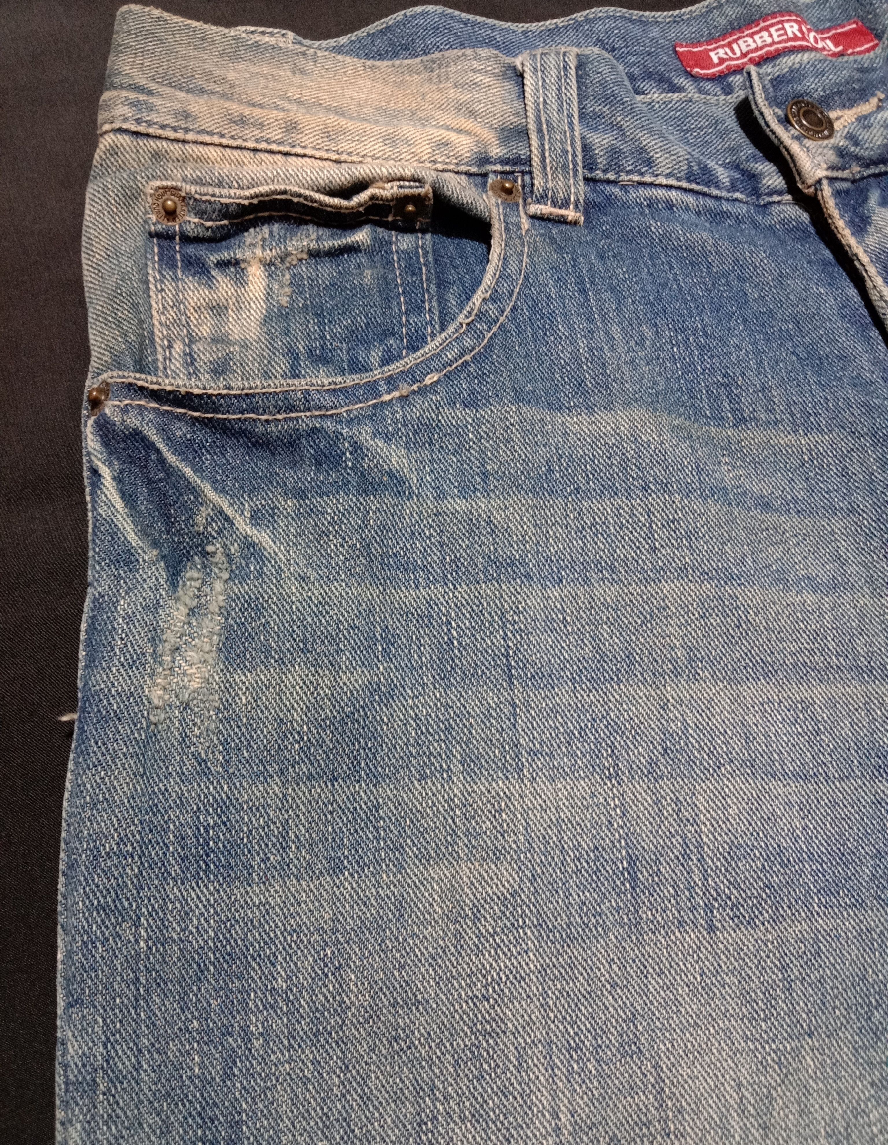 RBRSL Vintage Oxs Rubber Soul Distressed Denim Jeans Size US 32 / EU 48 - 3 Thumbnail