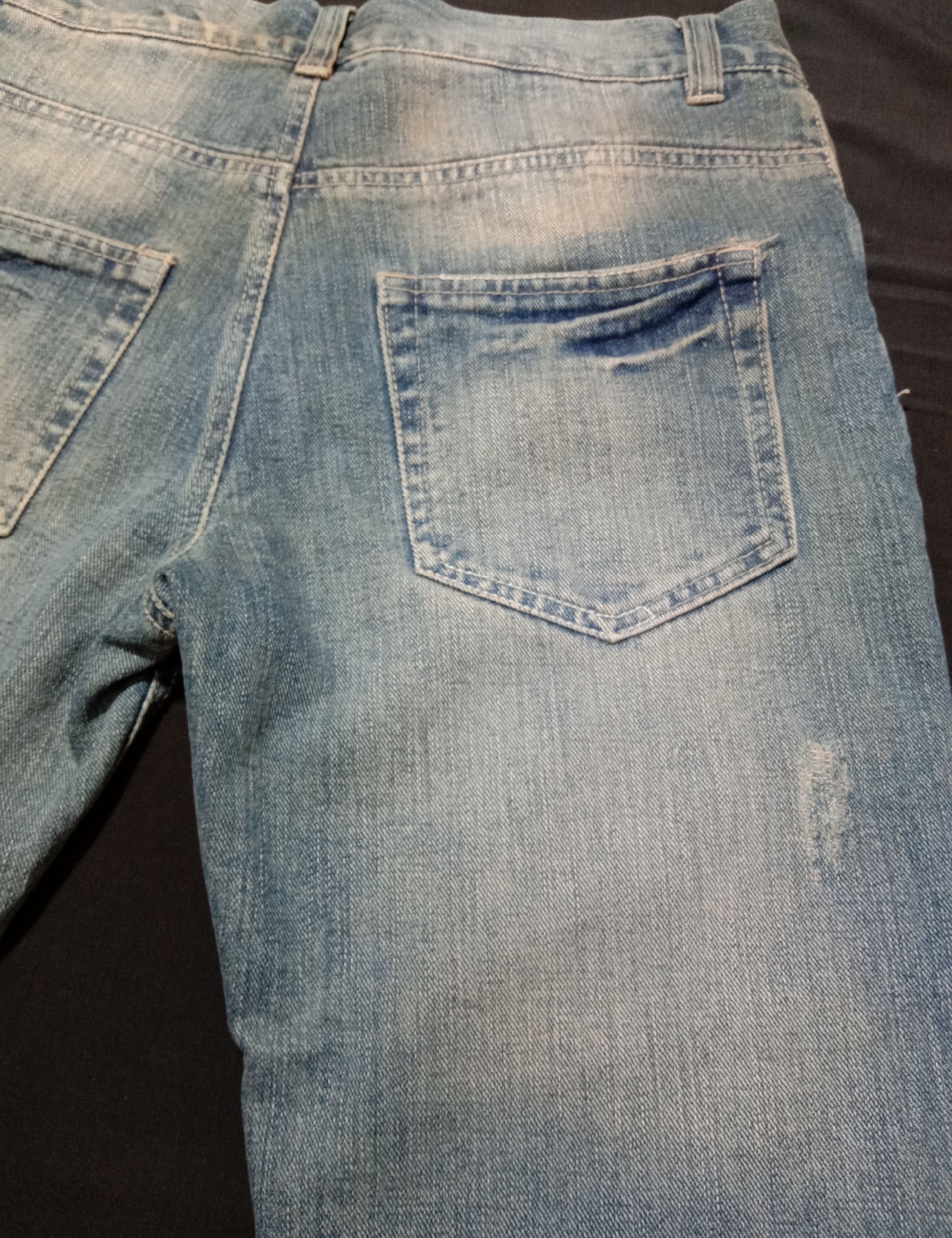 RBRSL Vintage Oxs Rubber Soul Distressed Denim Jeans Size US 32 / EU 48 - 11 Thumbnail