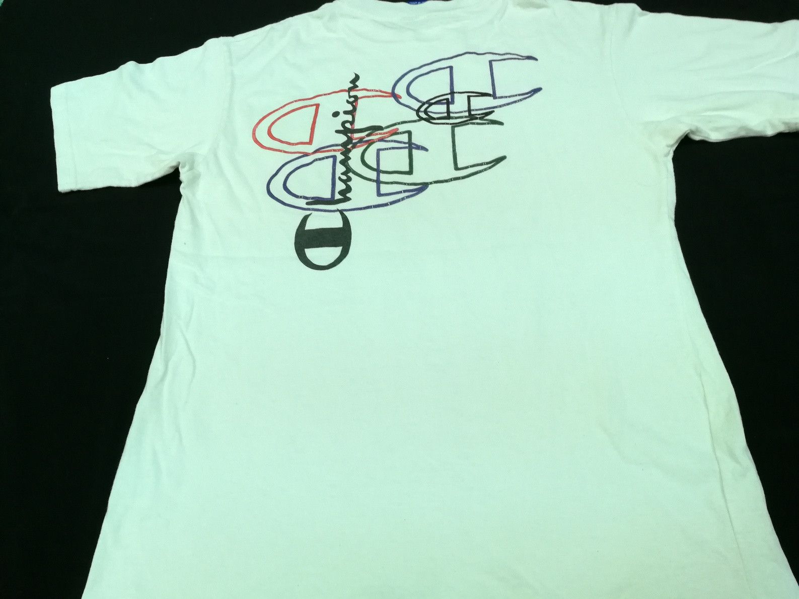 Champion Vintage 90s USA Champion Big Logo Tee Athletics Size US L / EU 52-54 / 3 - 1 Thumbnail