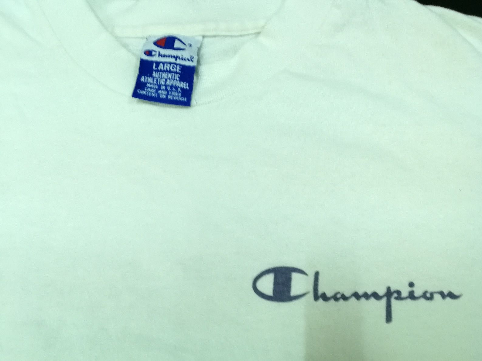 Champion Vintage 90s USA Champion Big Logo Tee Athletics Size US L / EU 52-54 / 3 - 4 Thumbnail