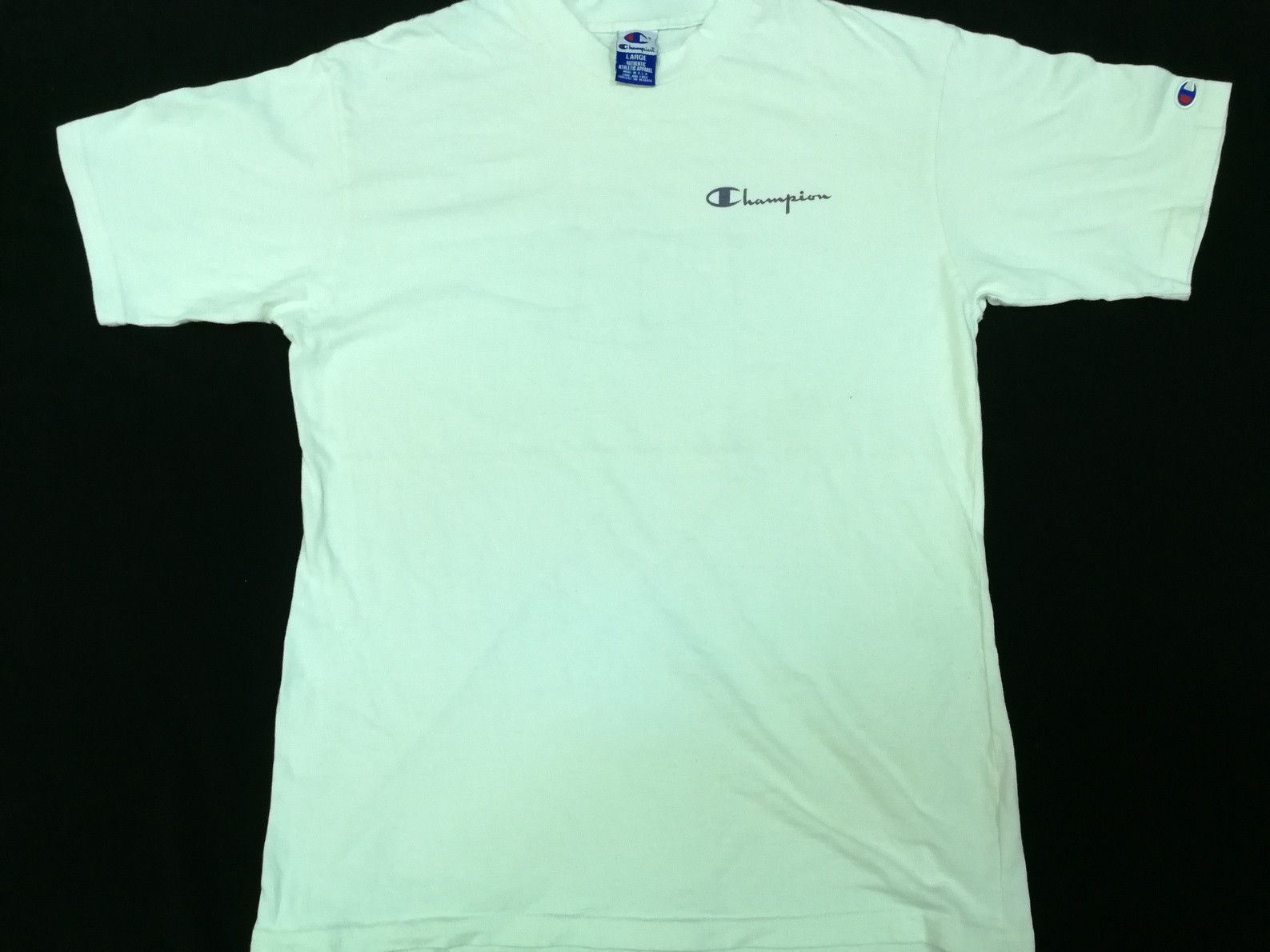 Champion Vintage 90s USA Champion Big Logo Tee Athletics Size US L / EU 52-54 / 3 - 3 Thumbnail