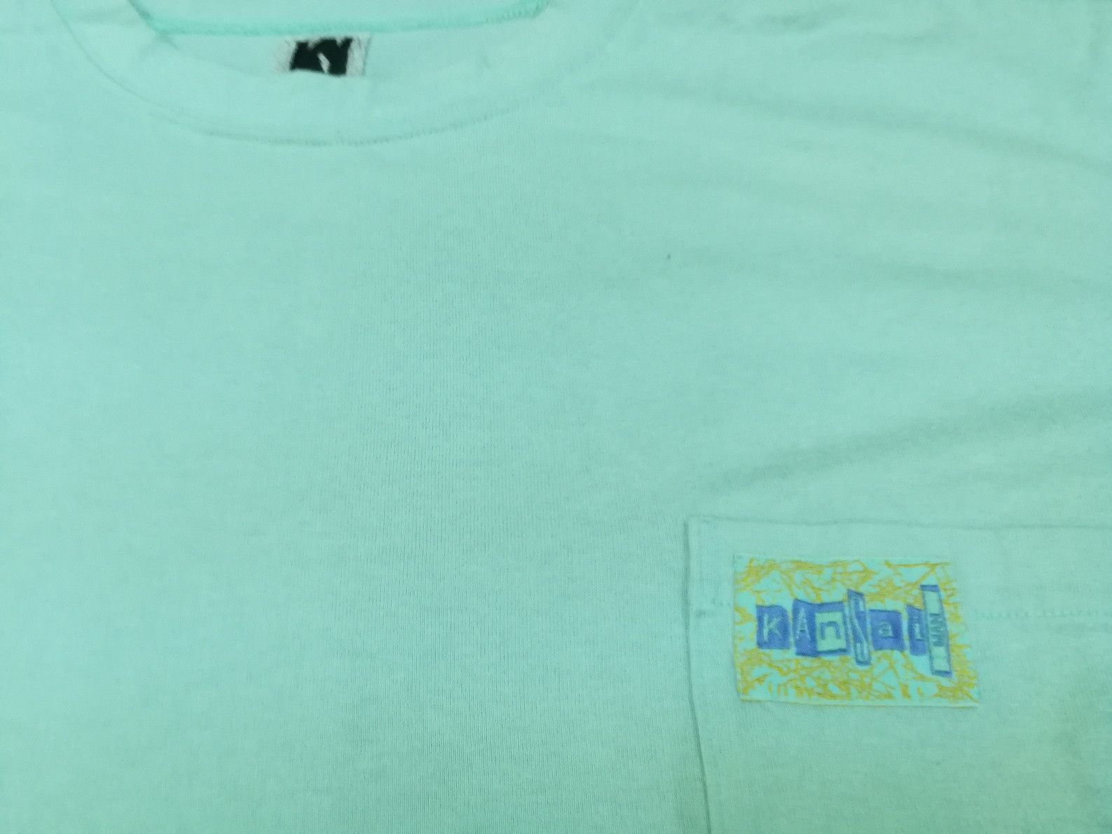 Kansai Yamamoto Vintage KANSAIMAN Pocket Tee T Shirt Japan Fits L XL Size US XL / EU 56 / 4 - 3 Thumbnail