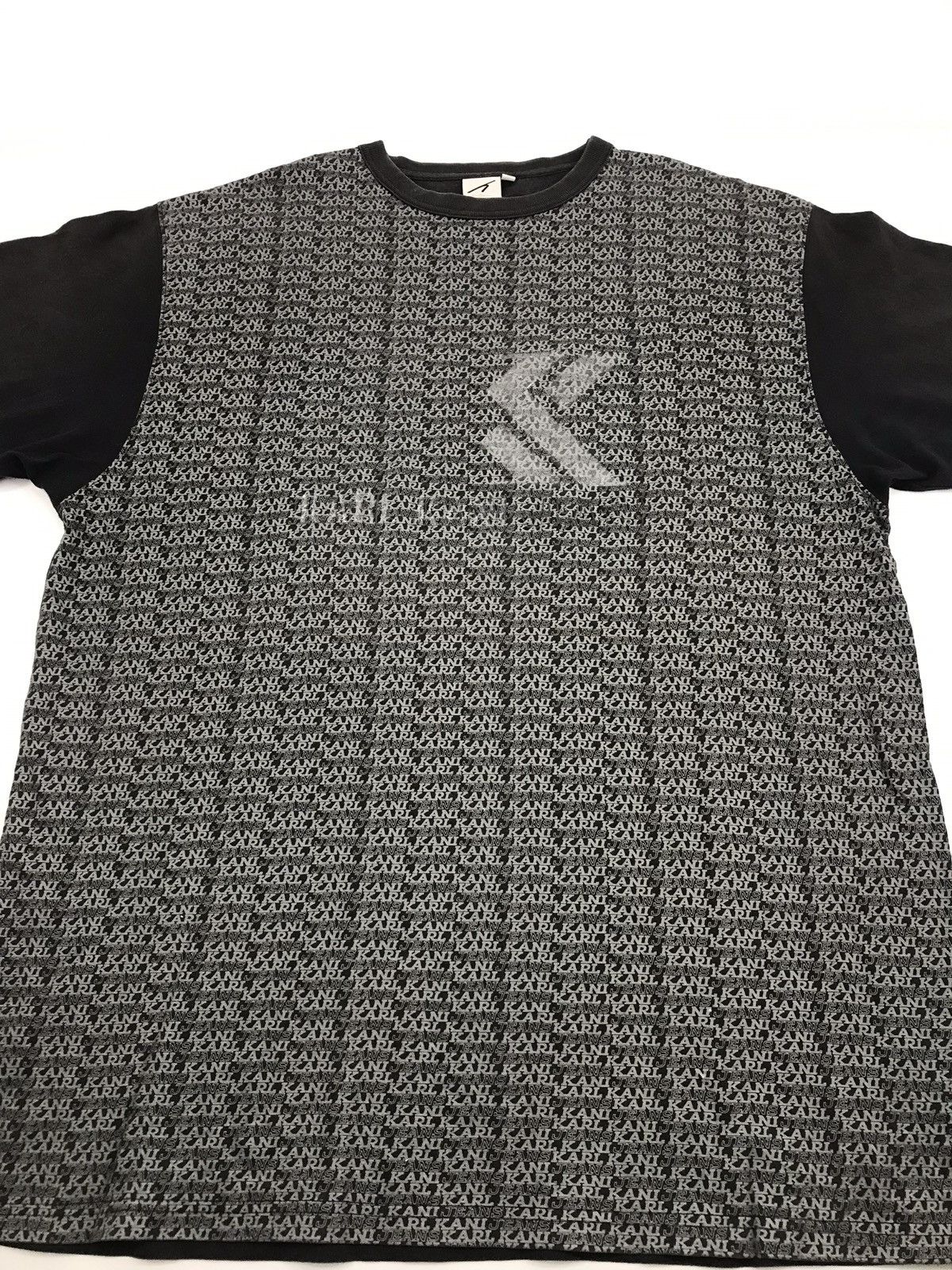Japanese Brand Karl Kani Jeans All Over Printed Tee Big Size Size US XL / EU 56 / 4 - 2 Thumbnail