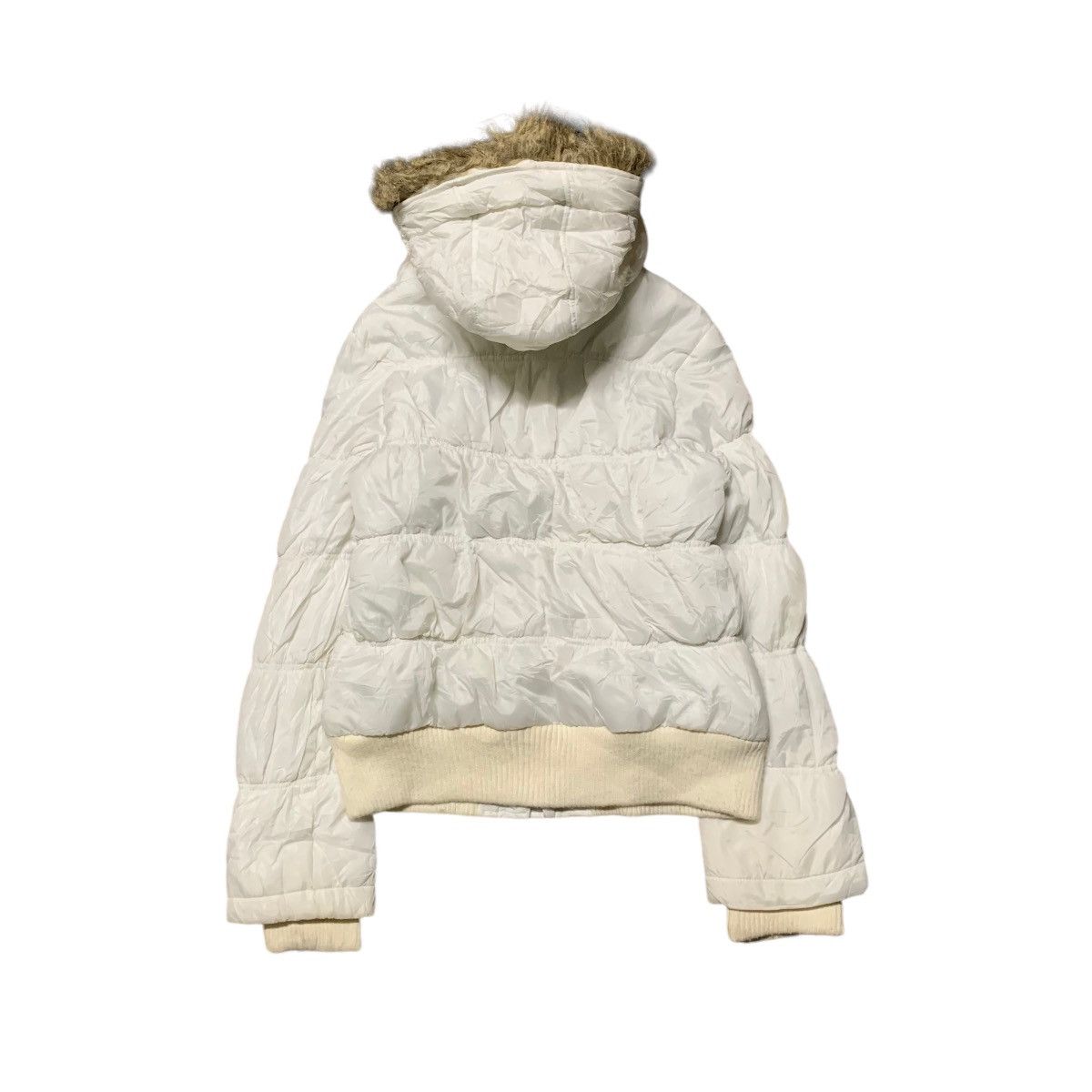 If Six Was Nine ✨Y2k Colza Strechy Down Jacket Detachable Fur Hoodie Size M / US 6-8 / IT 42-44 - 2 Thumbnail
